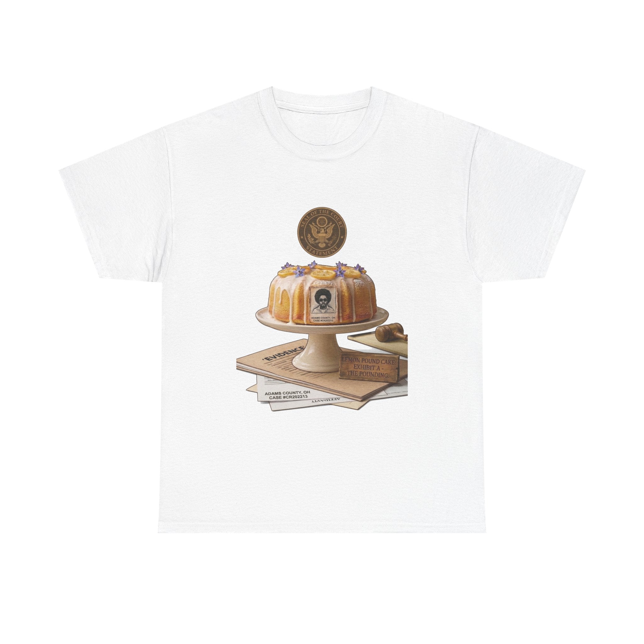 Lemon Pound Cake T‑Shirt — Vintage Baking Illustration Tee
