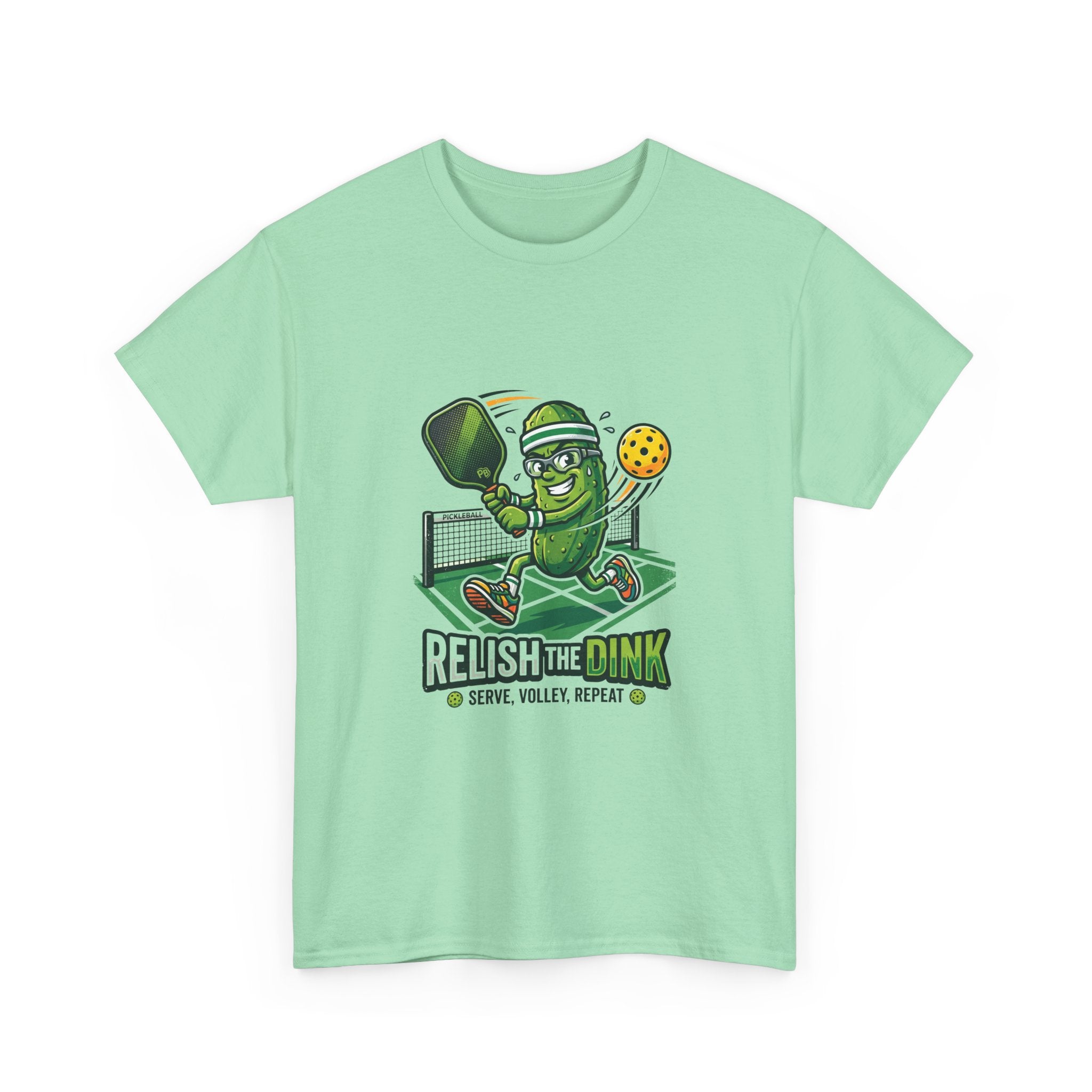 Pickleball 'Relish the Dink' T-Shirt – Funny Pickle Character Paddle Tee