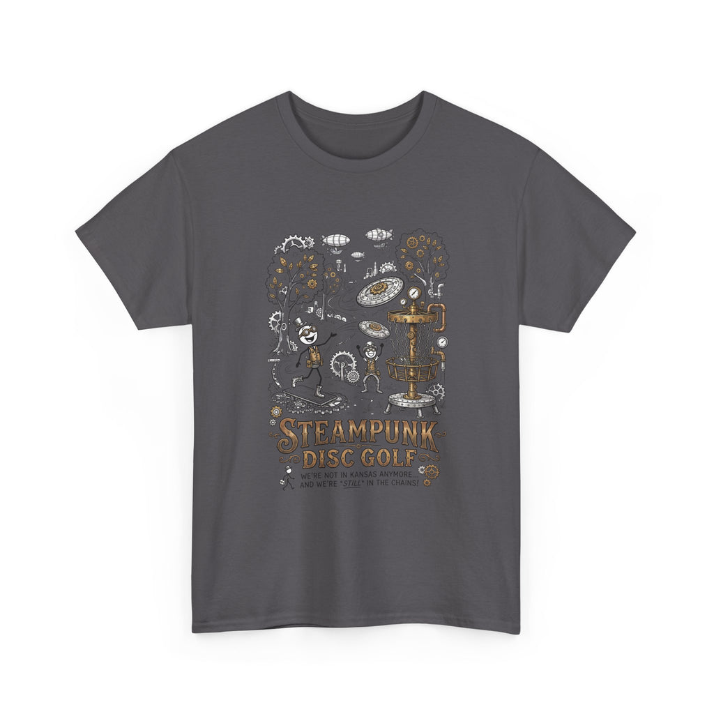 Steampunk Disc Golf T-Shirt — Vintage Victorian Disc Golf Design