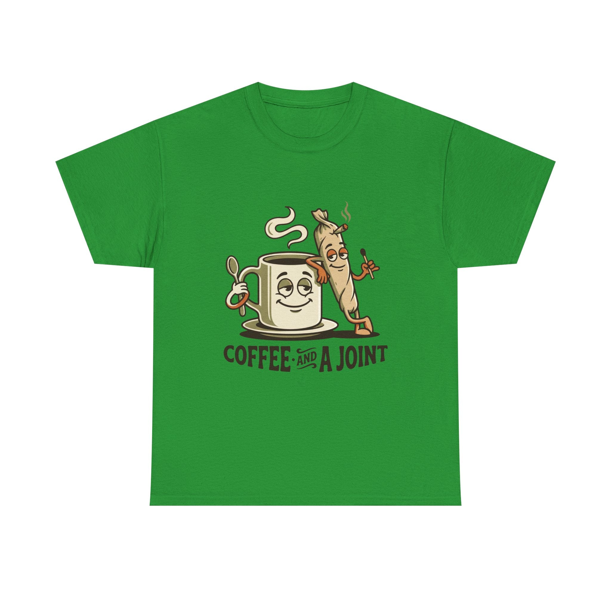 Coffee and a Joint T-Shirt — Funny Stoner Coffee Tee