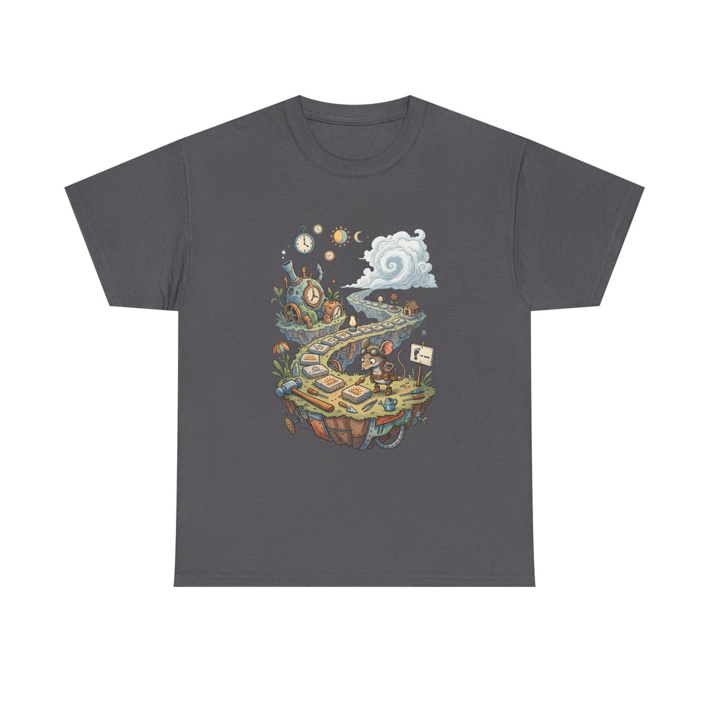 T-Shirt — Fantasy Floating Island Roadmap Illustration Tee