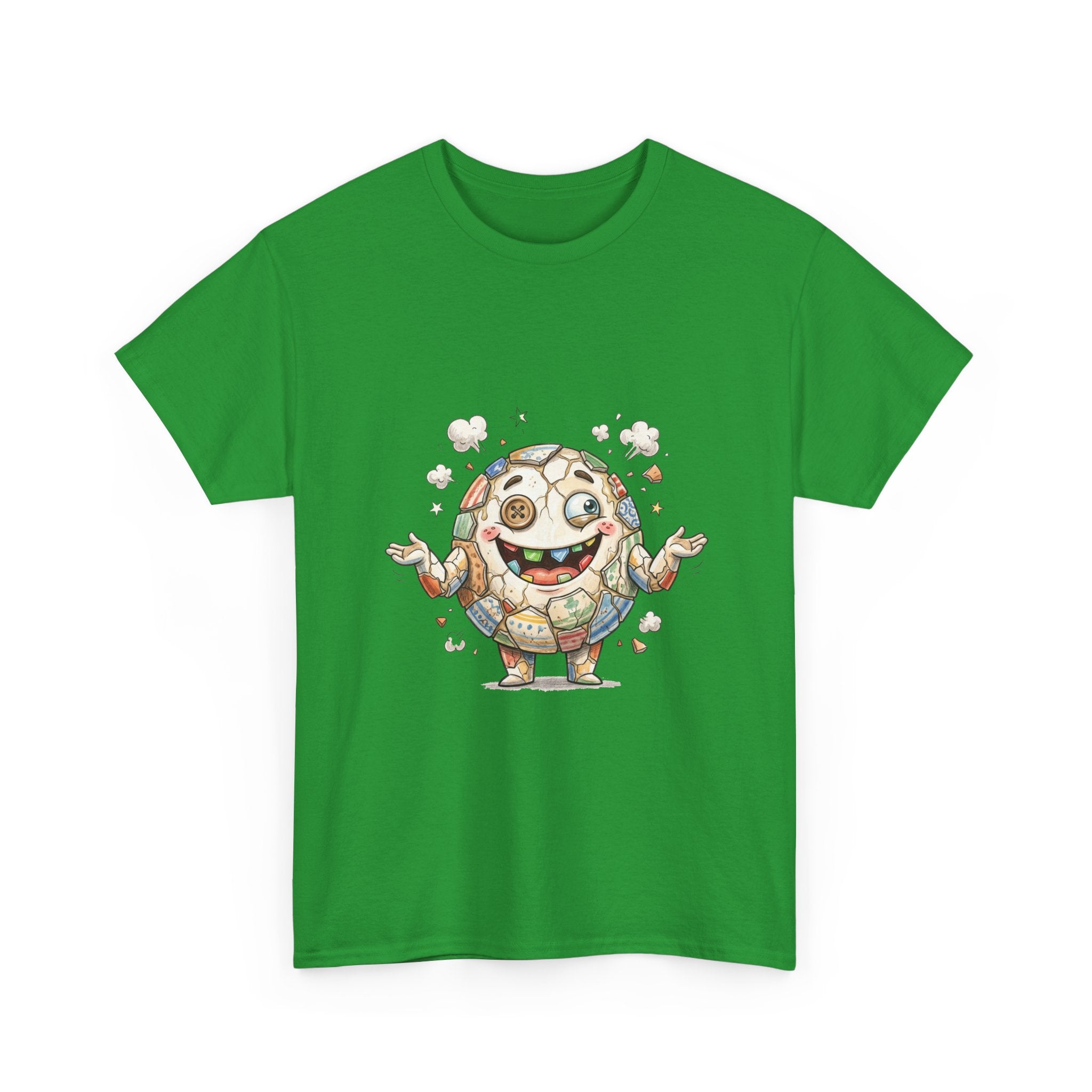 T-Shirt — Cute Kawaii Mosaic Egg Character Illustration Tee