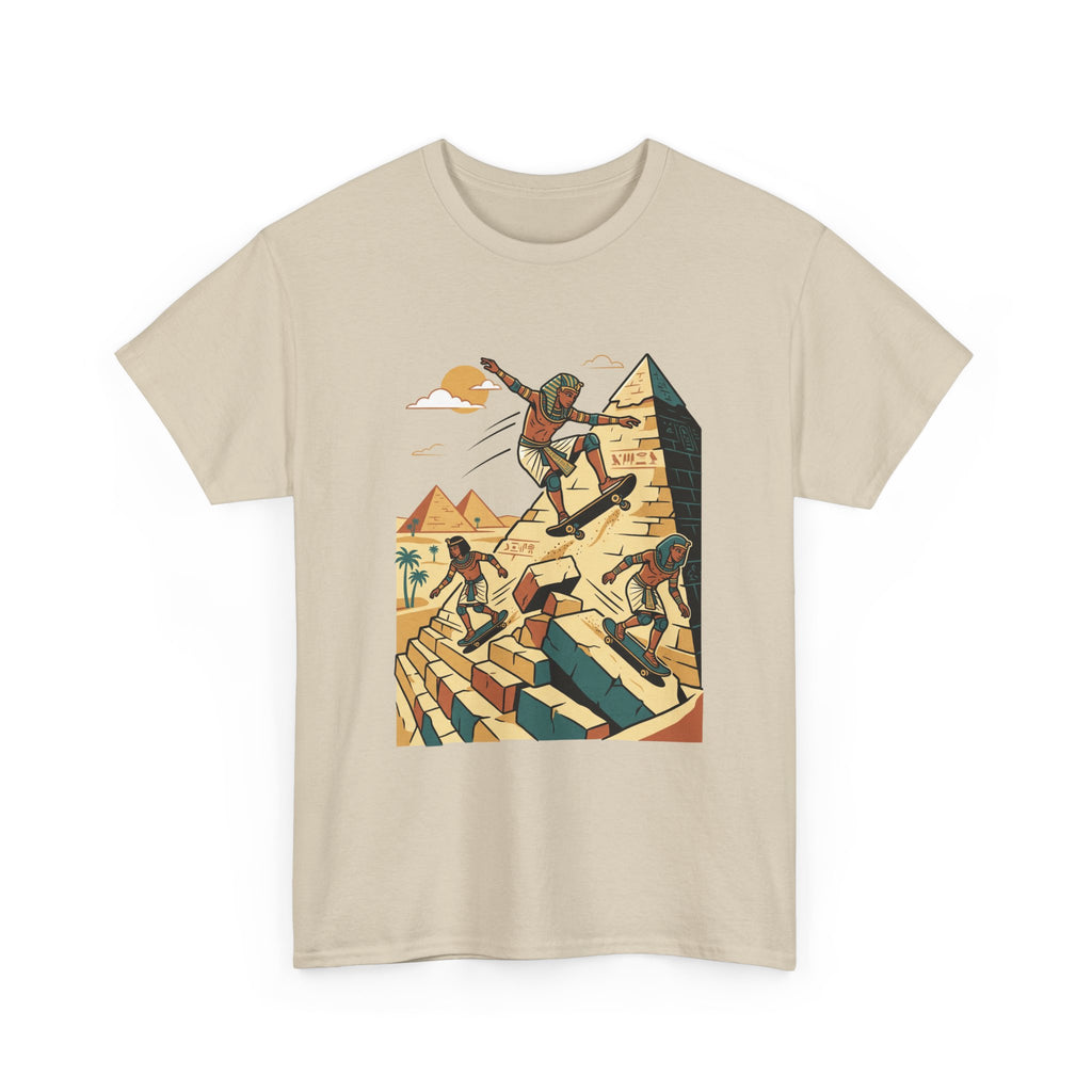 Pyramid Skateboarding Tee — Vintage Egyptian Skateboard Graphic T-Shirt