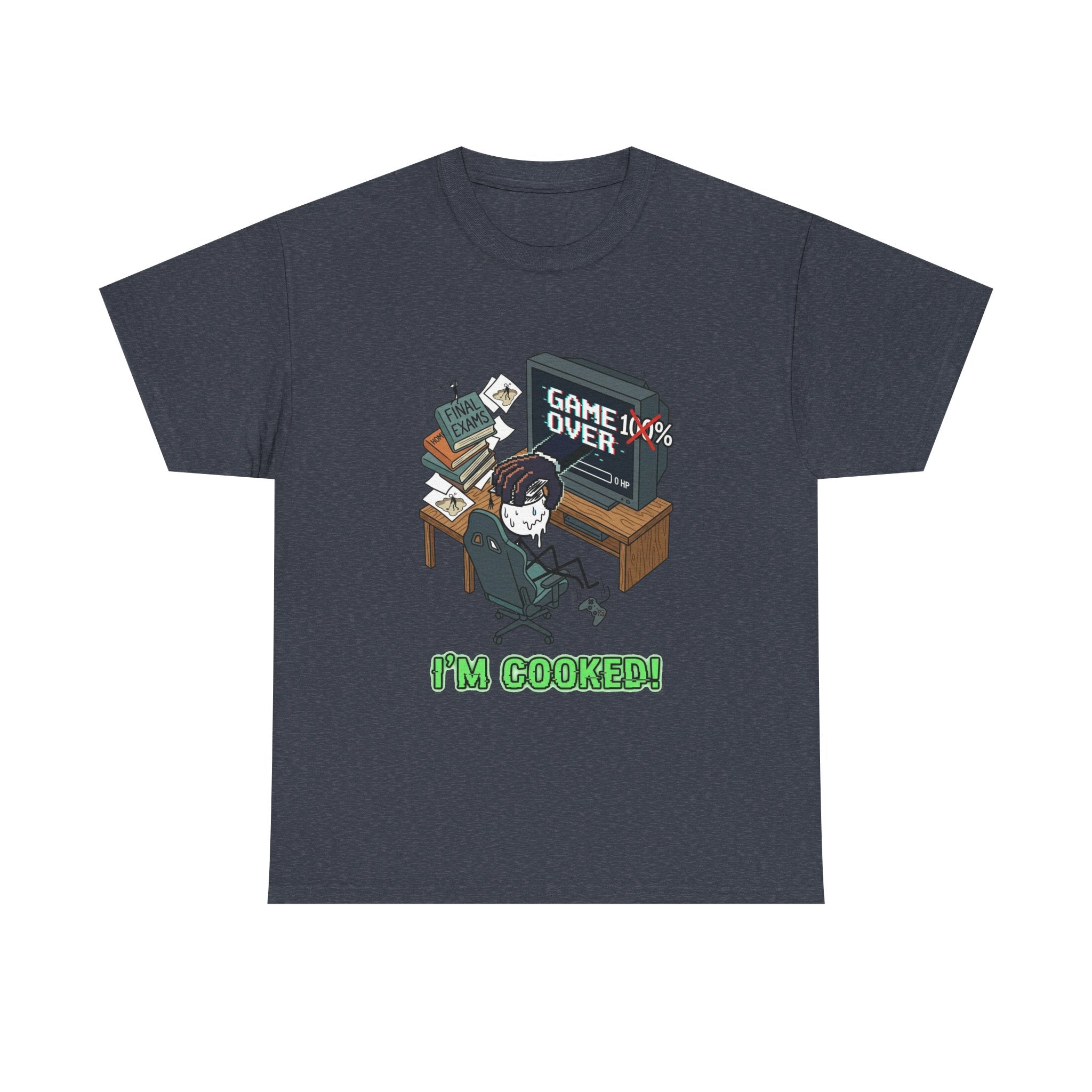 Gamer 'Game Over I'm Cooked' Graphic Tee