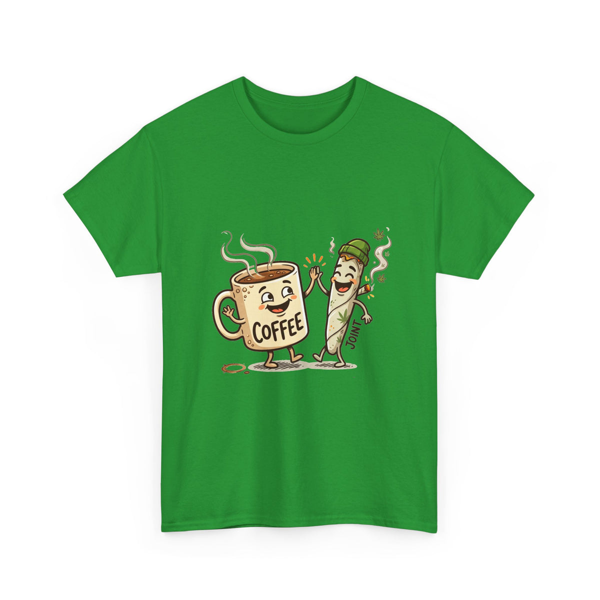 1 Coffee & a Joint Friends T-Shirt — Funny Breakfast Cartoon Tee