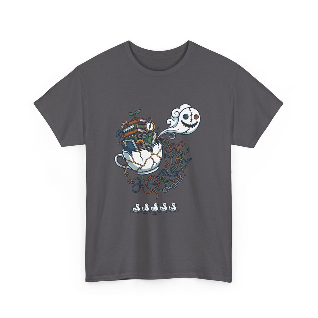 T-Shirt — Whimsical Ghost Ship Illustration Tee