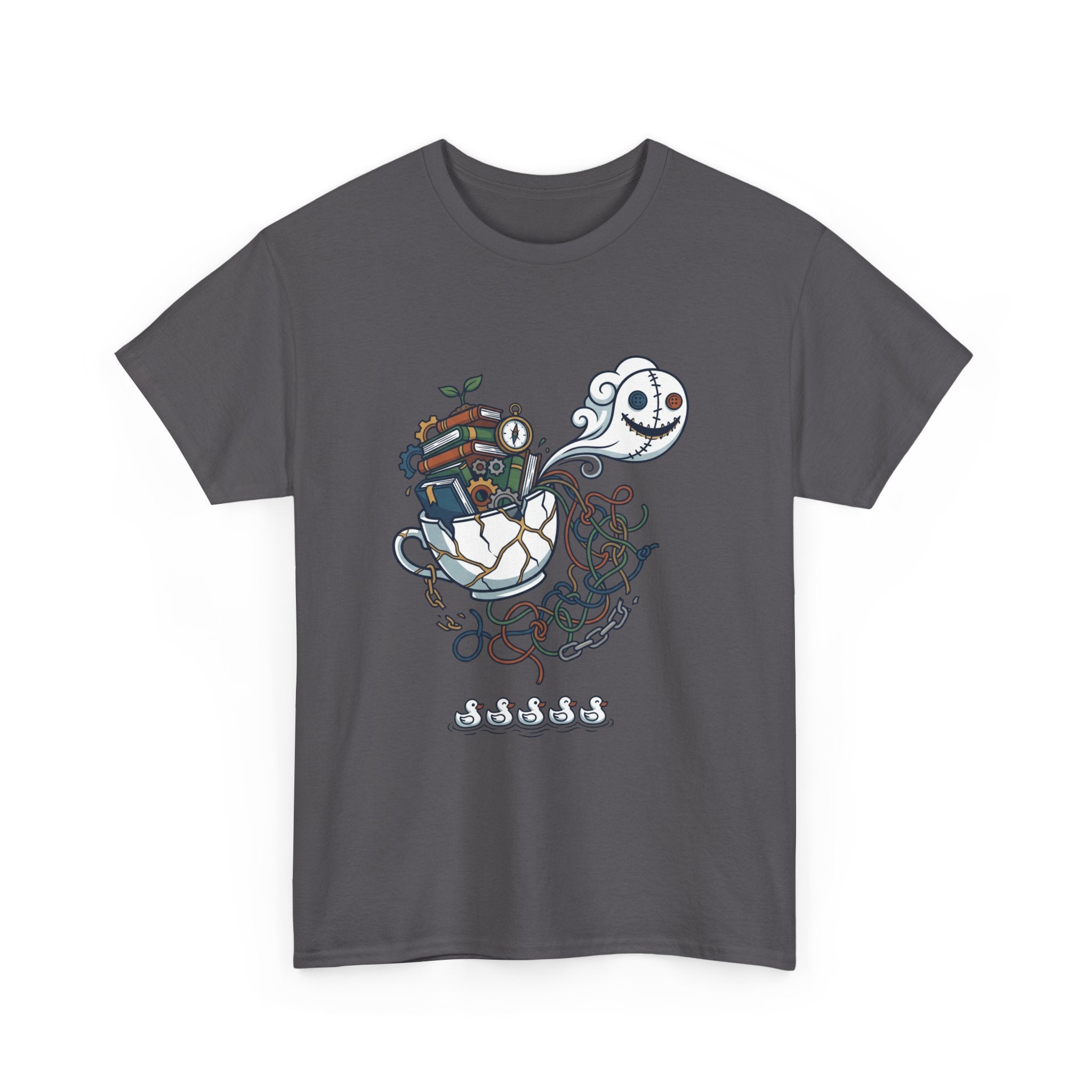 T-Shirt — Whimsical Ghost Ship Illustration Tee