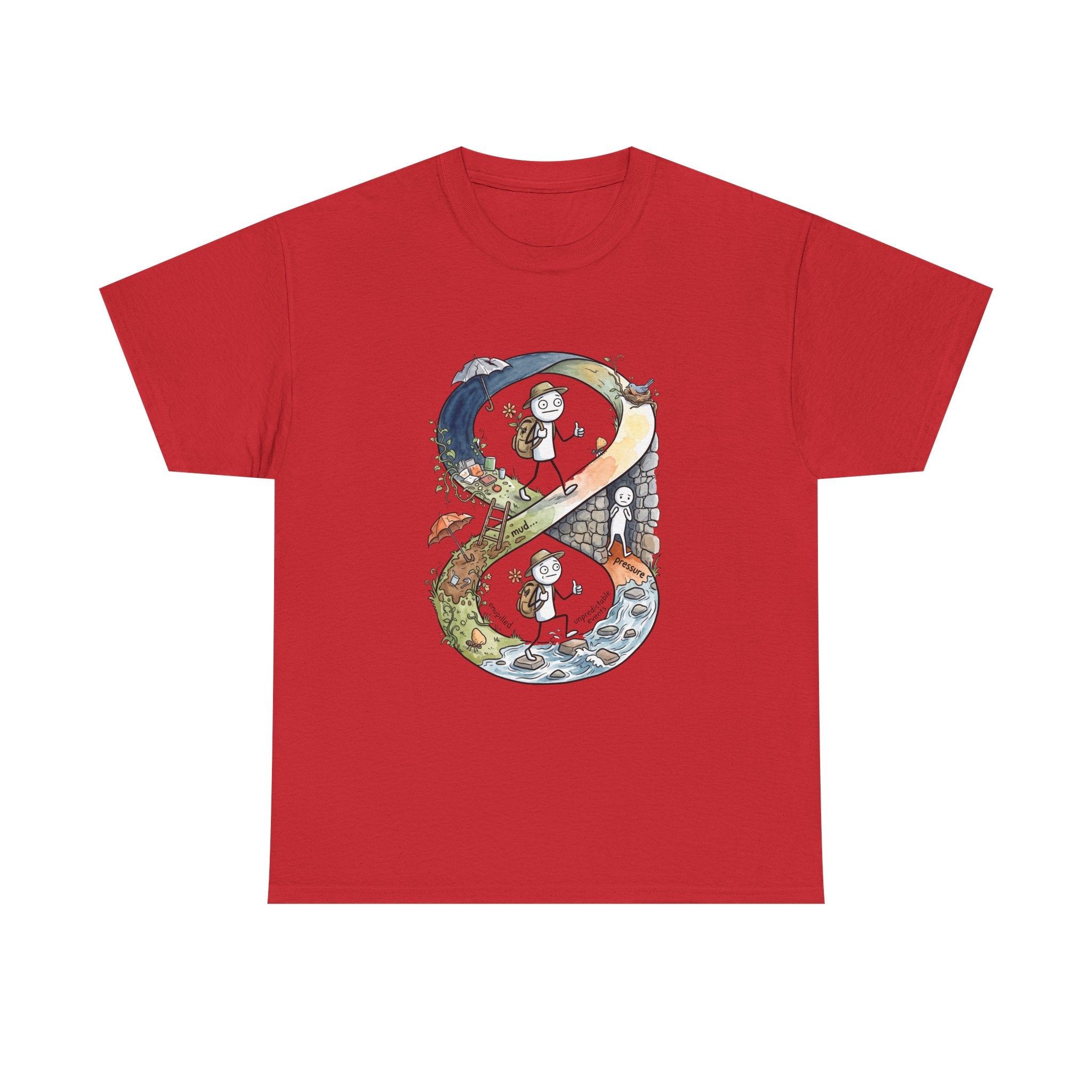 a Infinity Hiking Tee — Day & Night Nature Adventure Graphic T-Shirt
