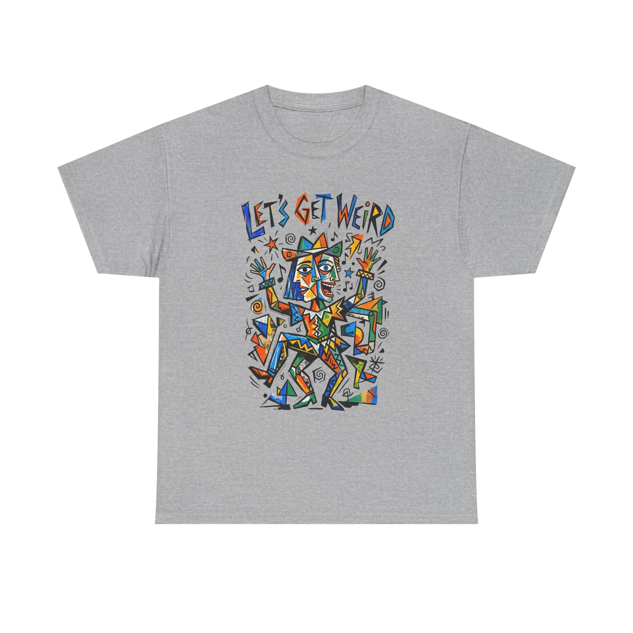 Let's Get Weird T‑Shirt — Colorful Abstract Party Graphic Tee