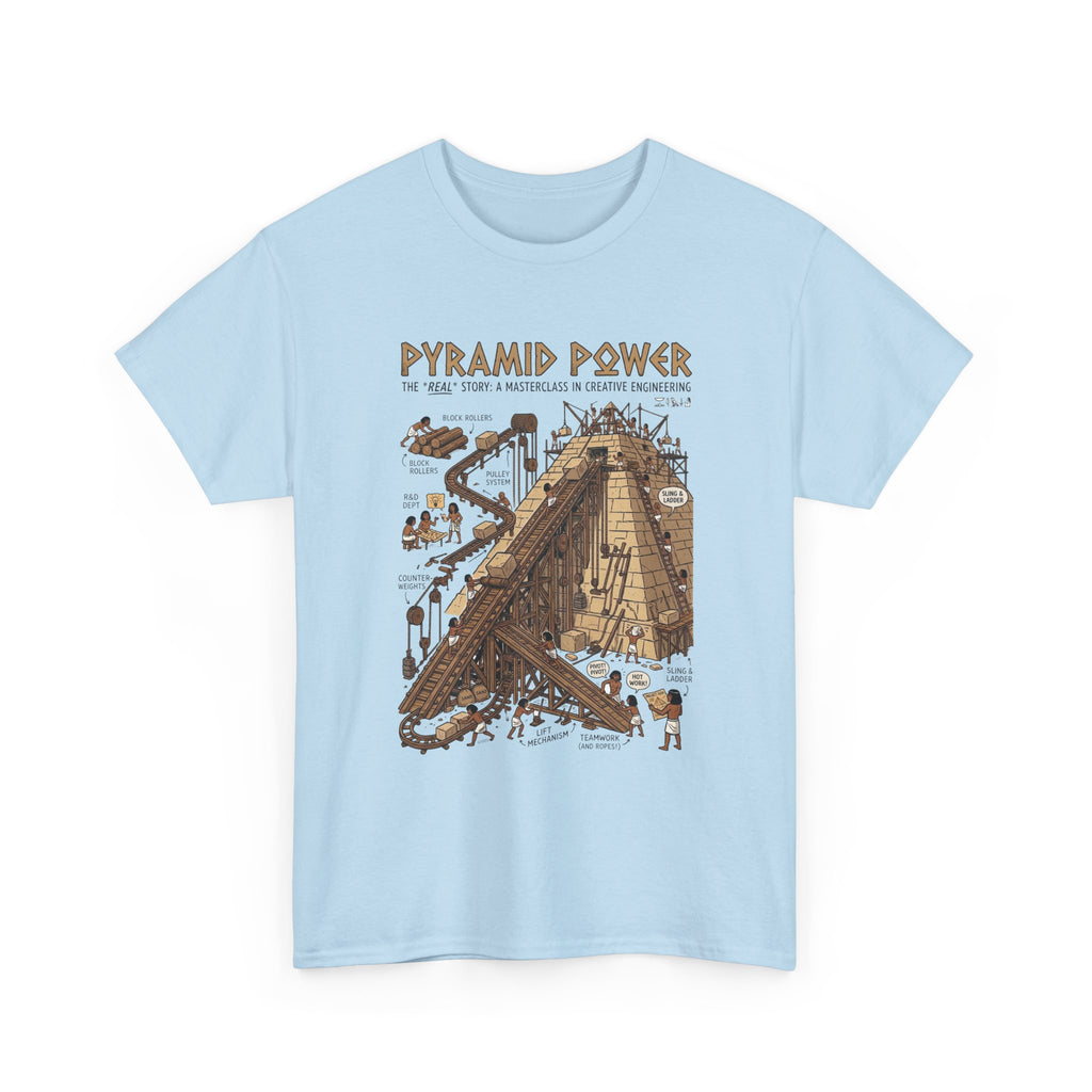 Pyramid Power Tee — Vintage Egyptian Pyramid Diagram Graphic T‑Shirt