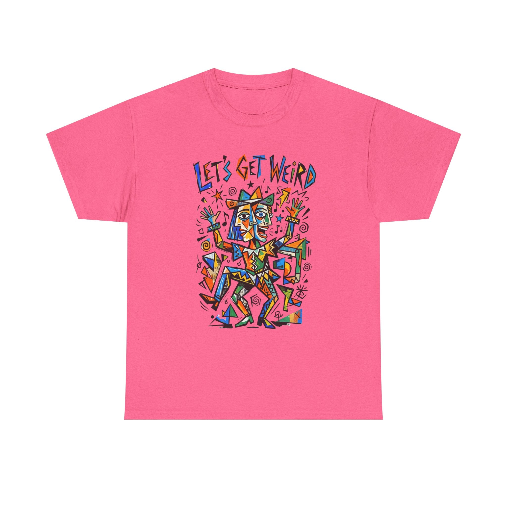 Let's Get Weird T‑Shirt — Colorful Abstract Party Graphic Tee