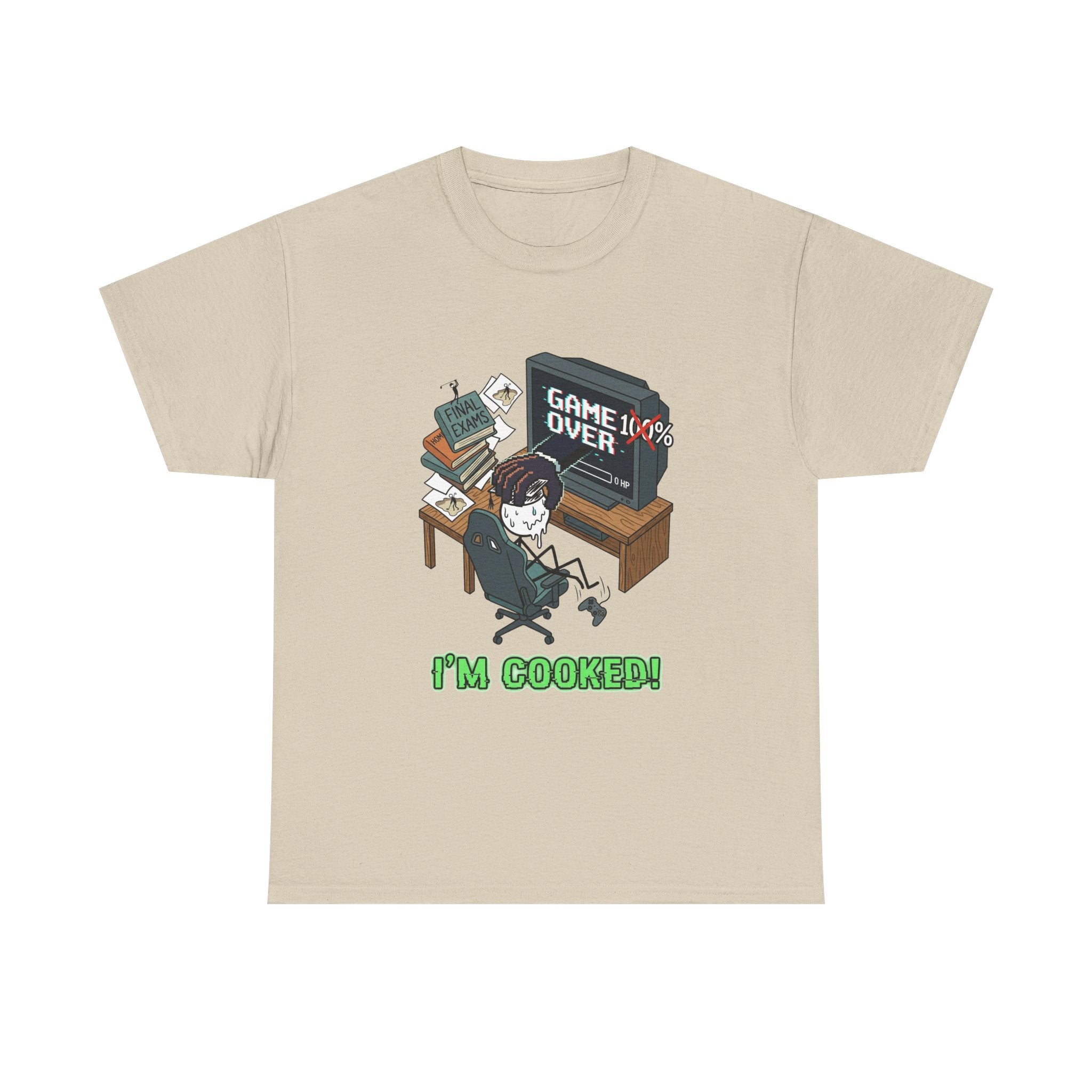 Gamer 'Game Over I'm Cooked' Graphic Tee