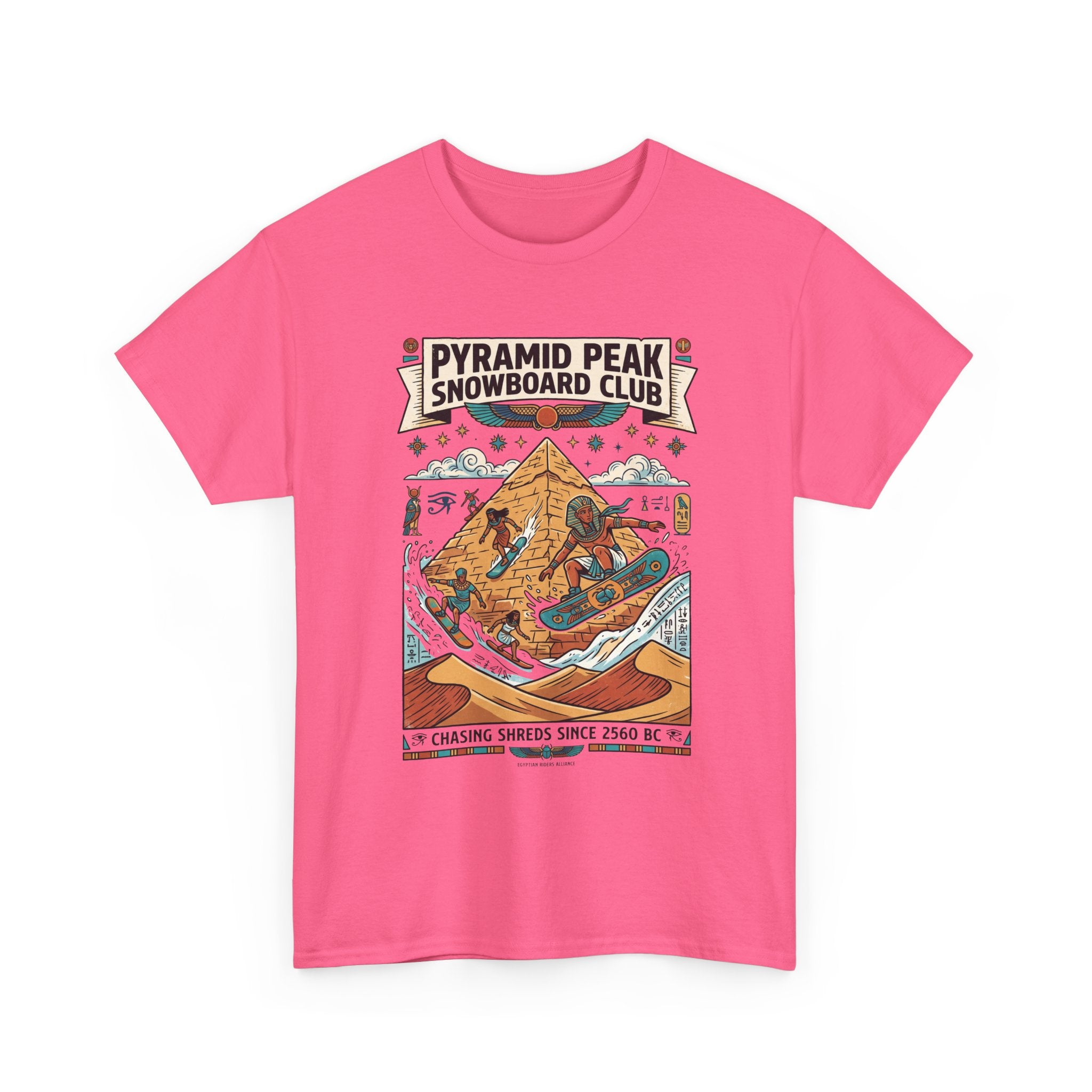 Snowboard Club Graphic Tee — "Pyramid Peak Snowboard Club" Vintage Winter Shirt