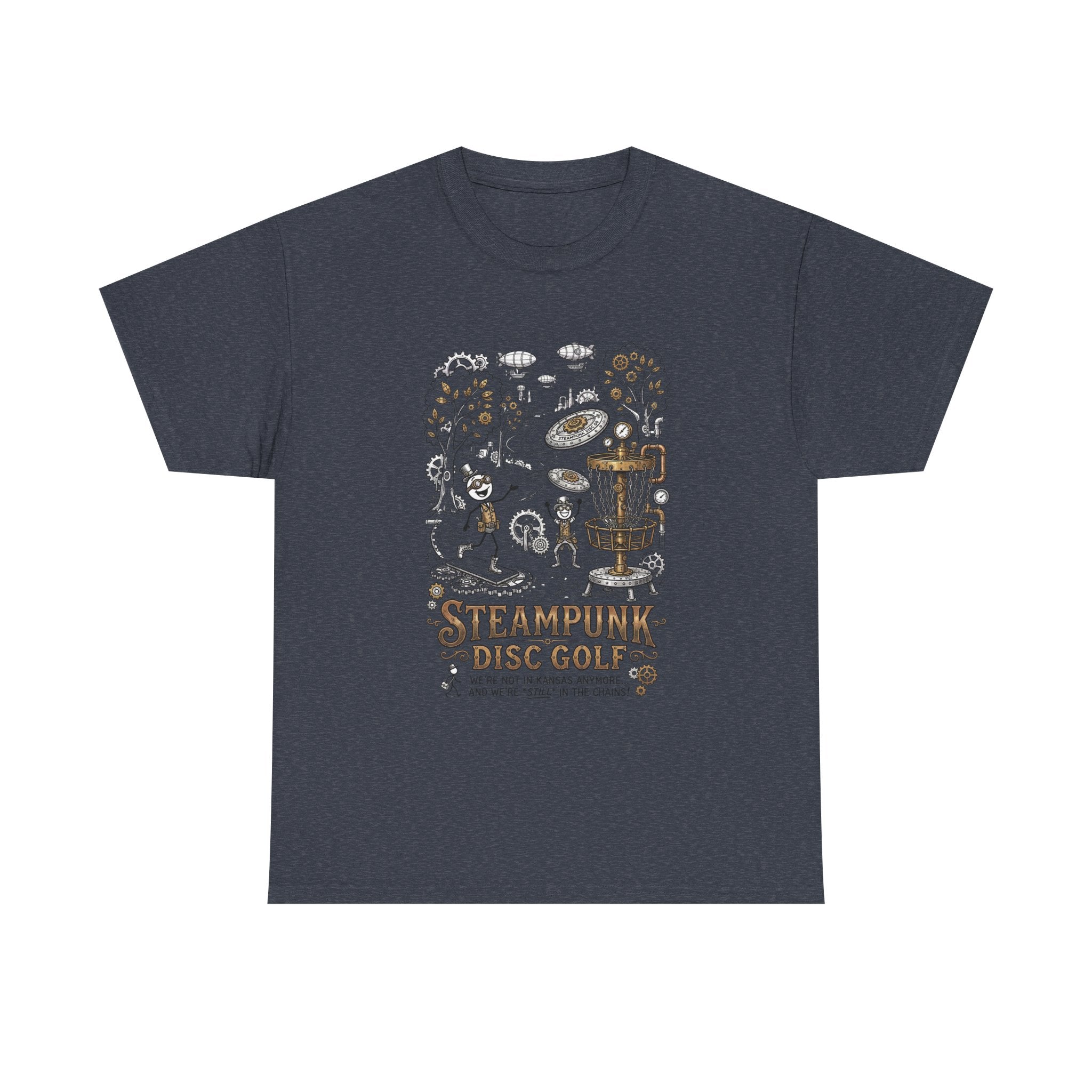 Steampunk Disc Golf T-Shirt — Vintage Victorian Disc Golf Design
