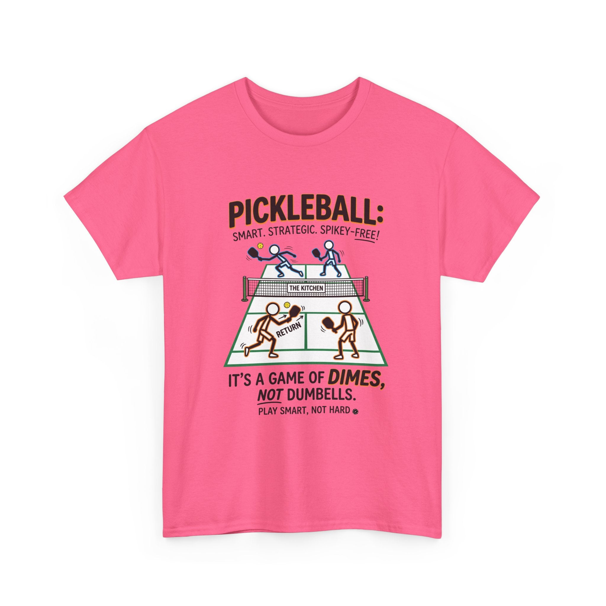 Pickleball Tee — "Pickleball: It’s a Game of Dimes, Not Dumbells" Casual Sports Shirt
