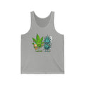 Tequila & Cannabis Buds Tank Top — Funny Marijuana/Agave Leaf & Joint Graphic Sleeveless Shirt