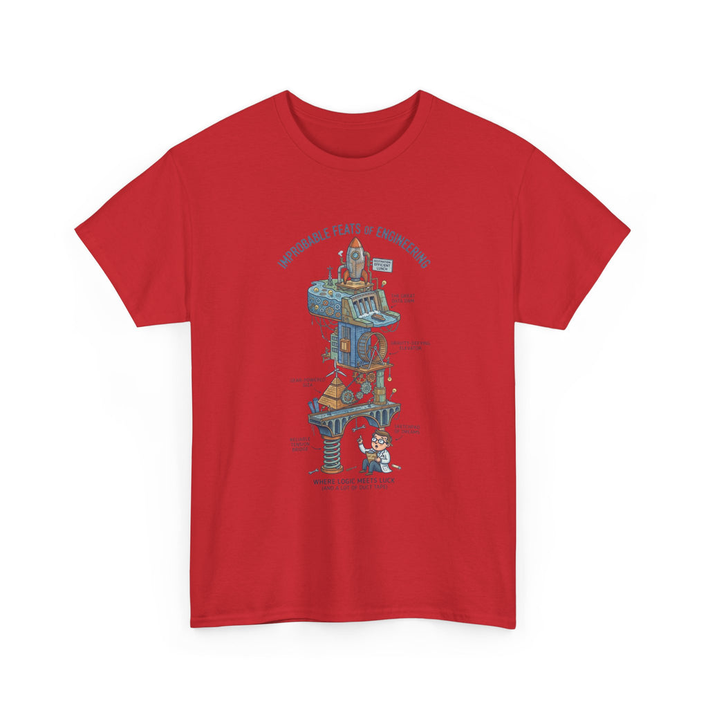 Engineering Feats T‑Shirt — Engineering Diagram Tee
