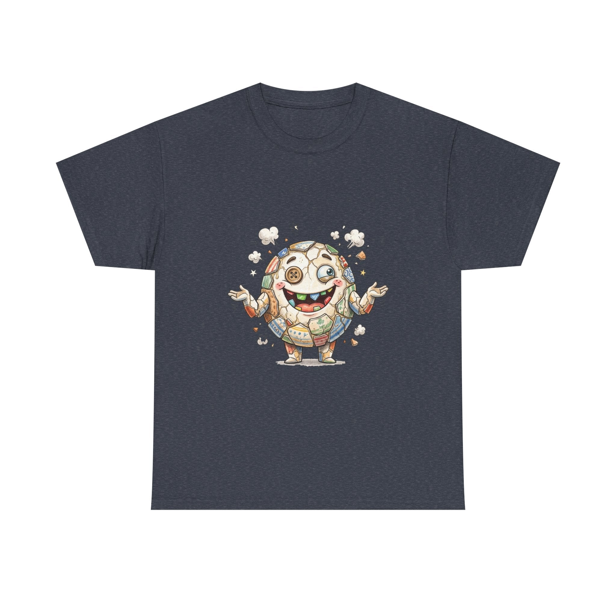 T-Shirt — Cute Kawaii Mosaic Egg Character Illustration Tee