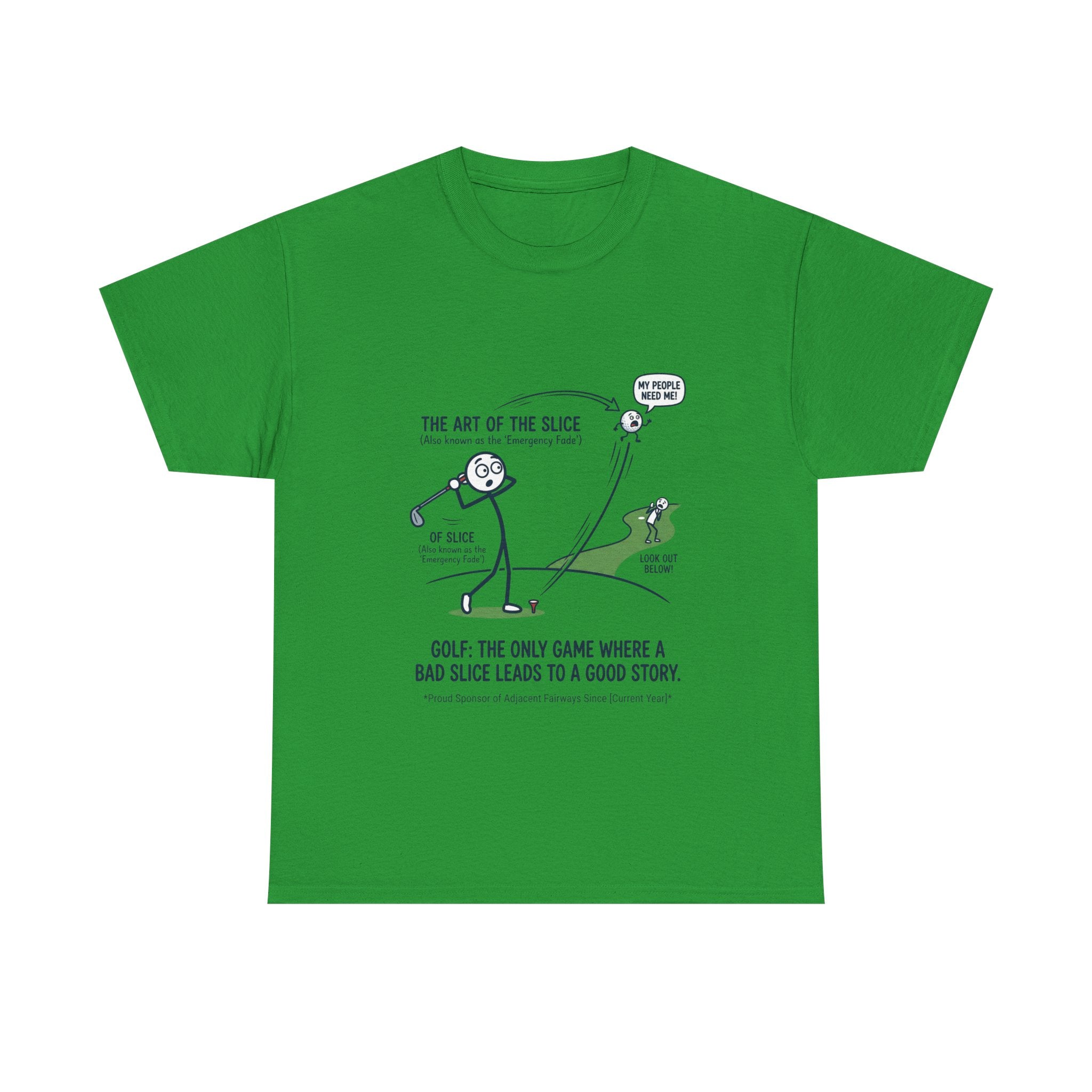 Golf Slice T-Shirt — "The Art of the Slice" Funny Golf Humor Tee