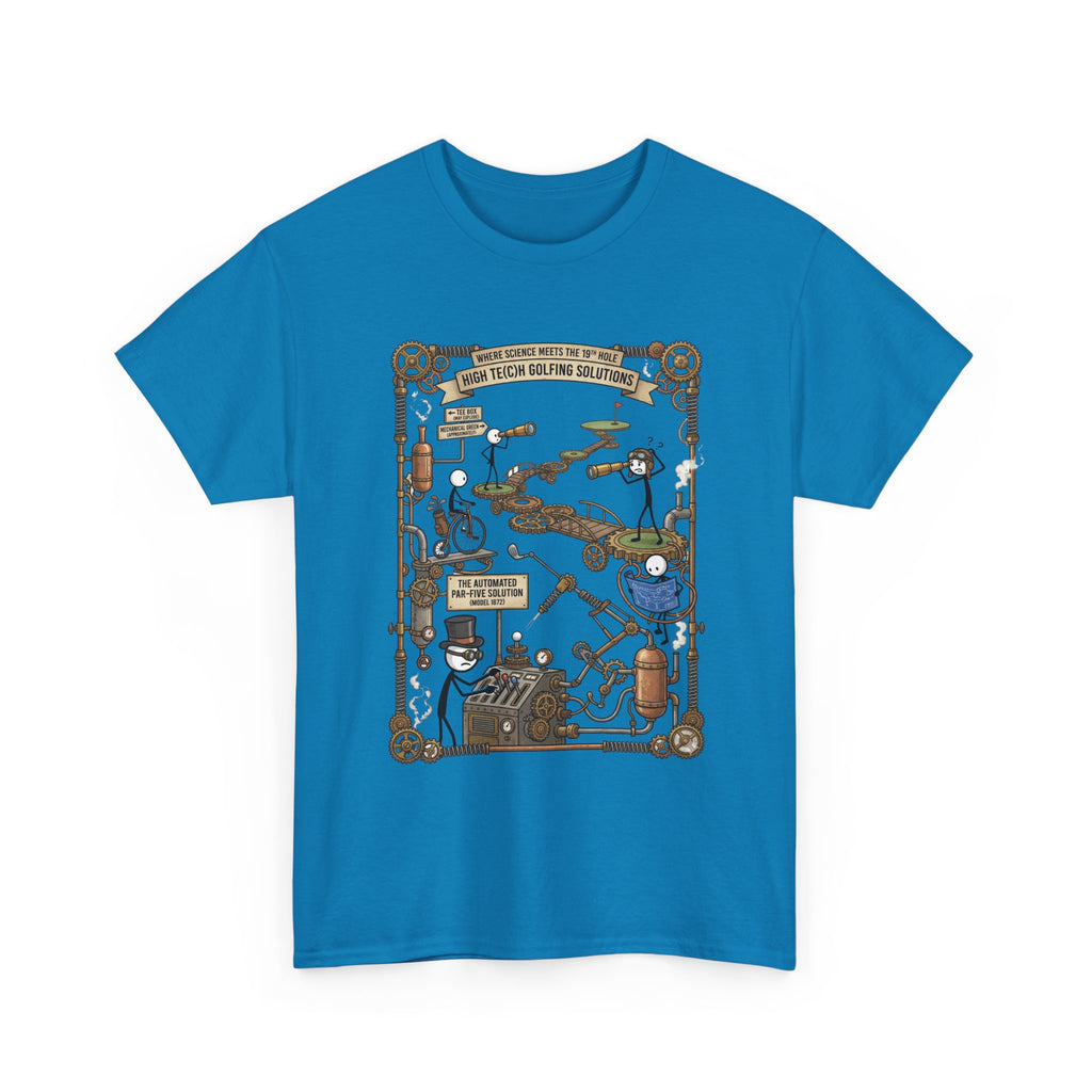 Steampunk Golf — ‘How To Make Par’ Vintage Contraption T-Shirt