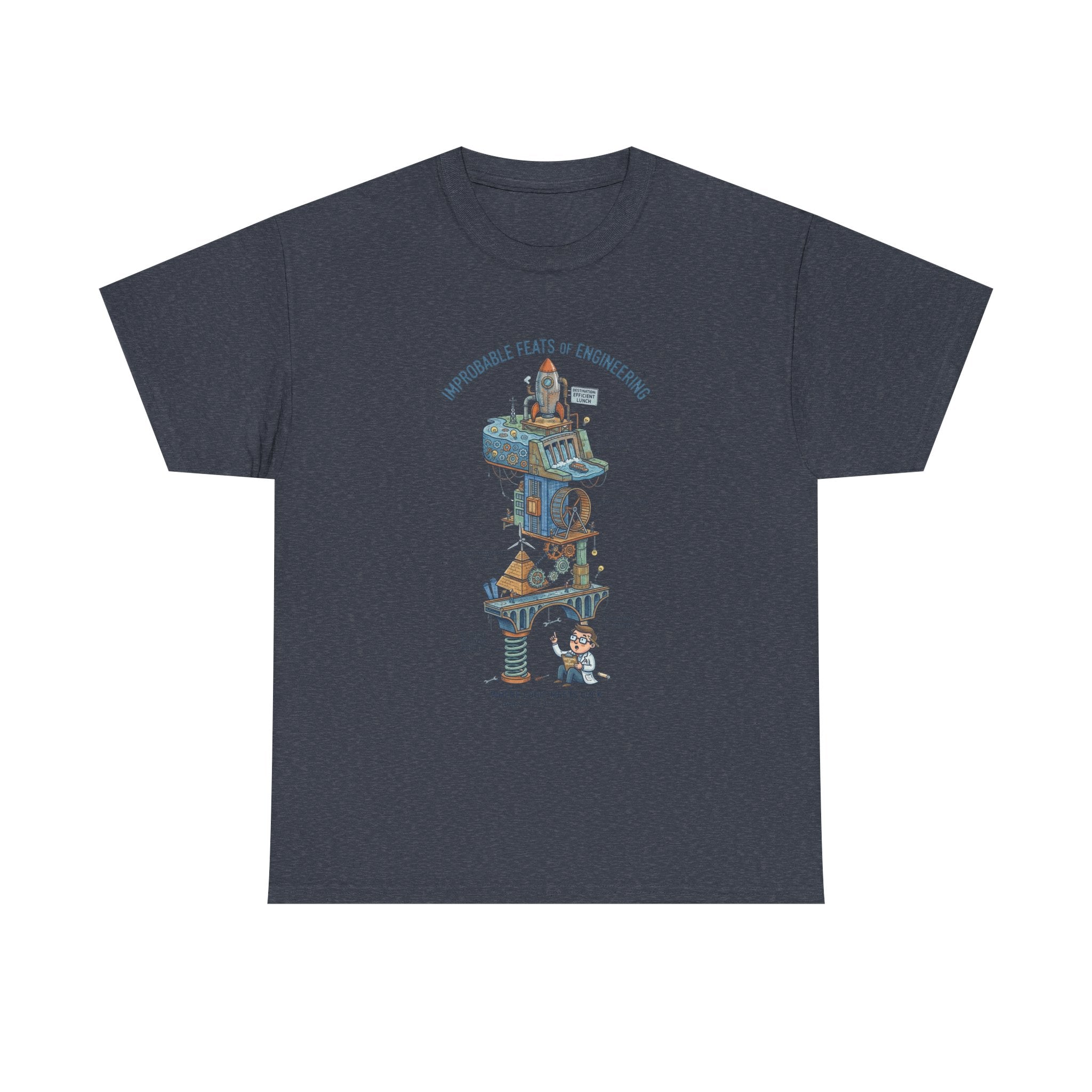 Engineering Feats T‑Shirt — Engineering Diagram Tee