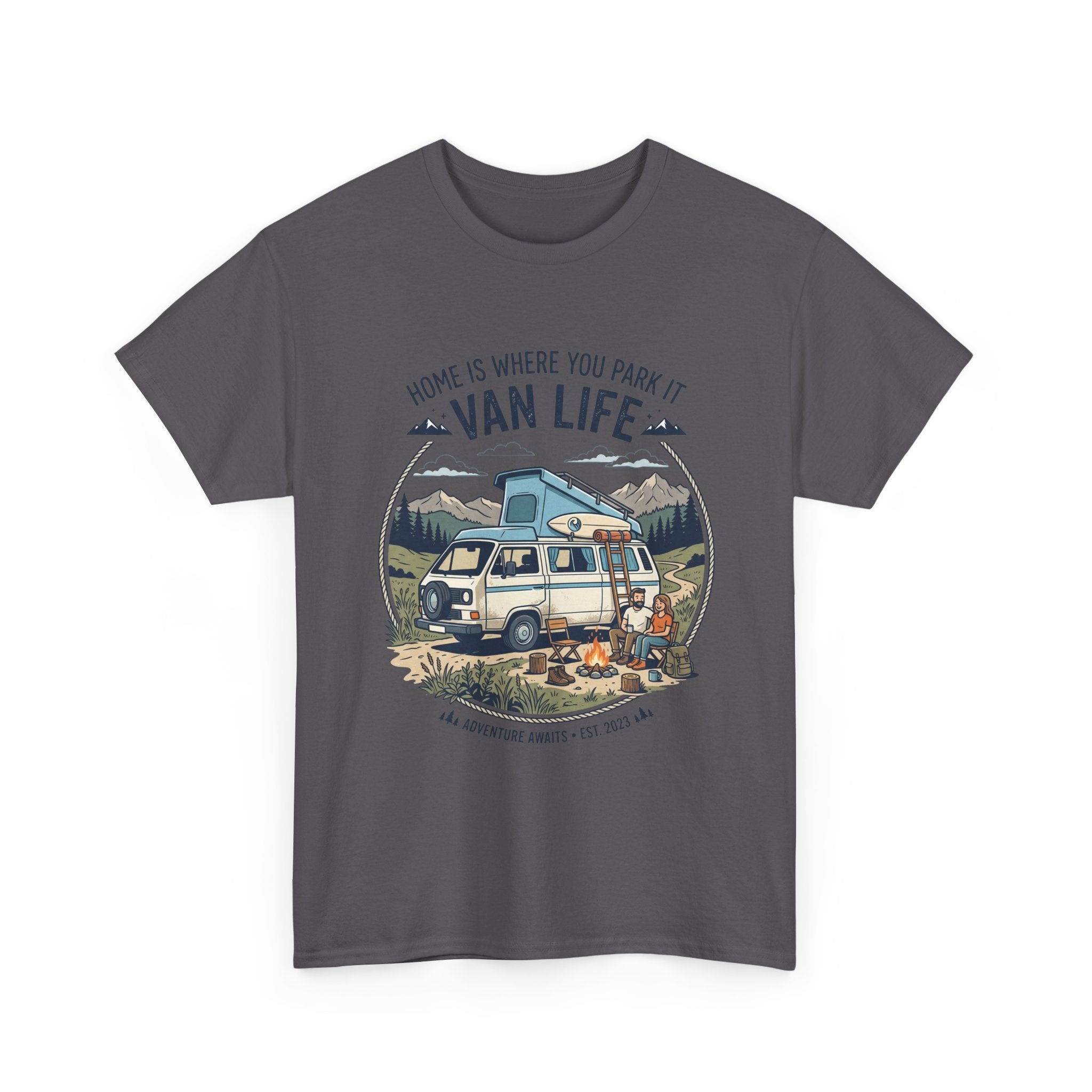 Van Life T-Shirt — "Home Is Where You Park It" Adventure Tee