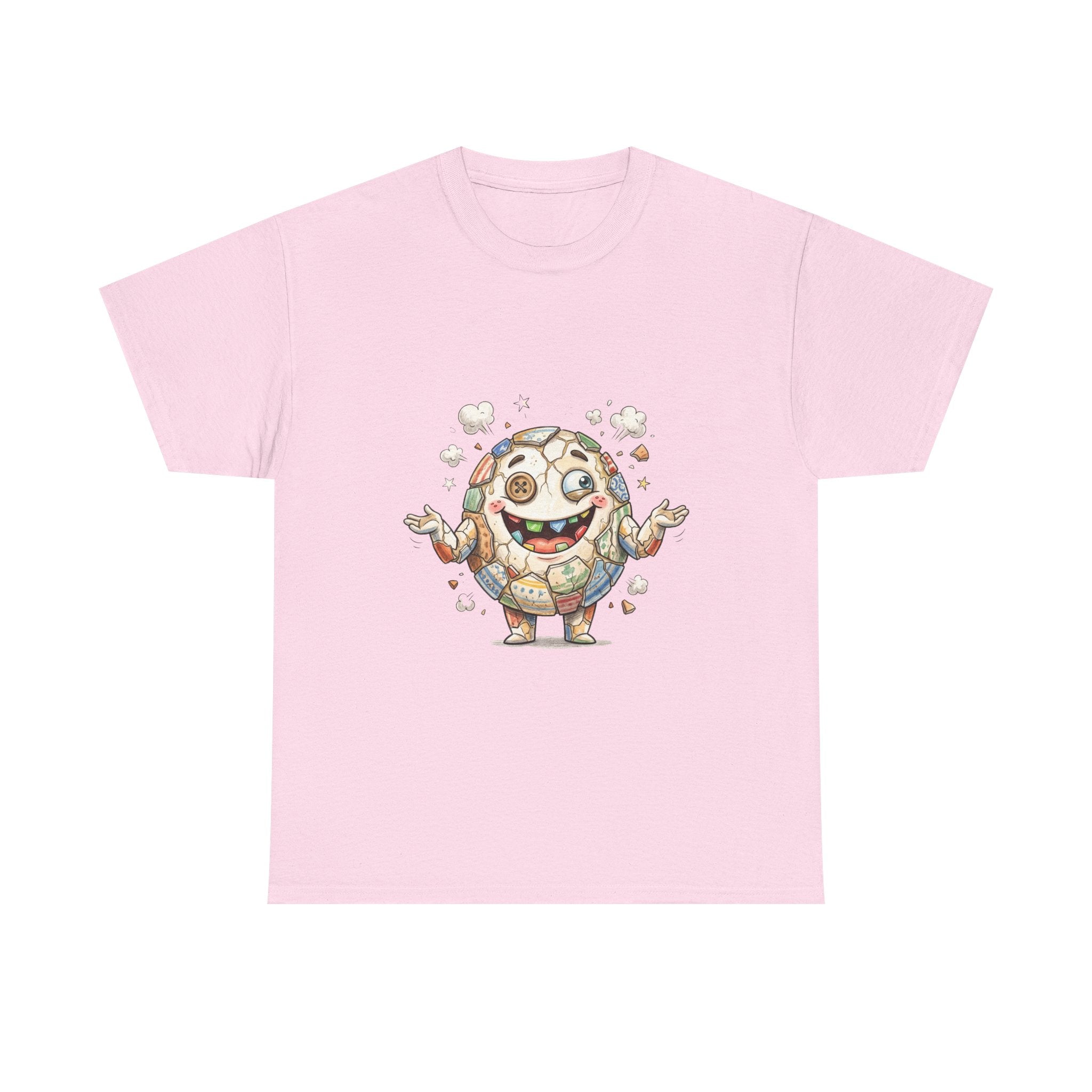 T-Shirt — Cute Kawaii Mosaic Egg Character Illustration Tee