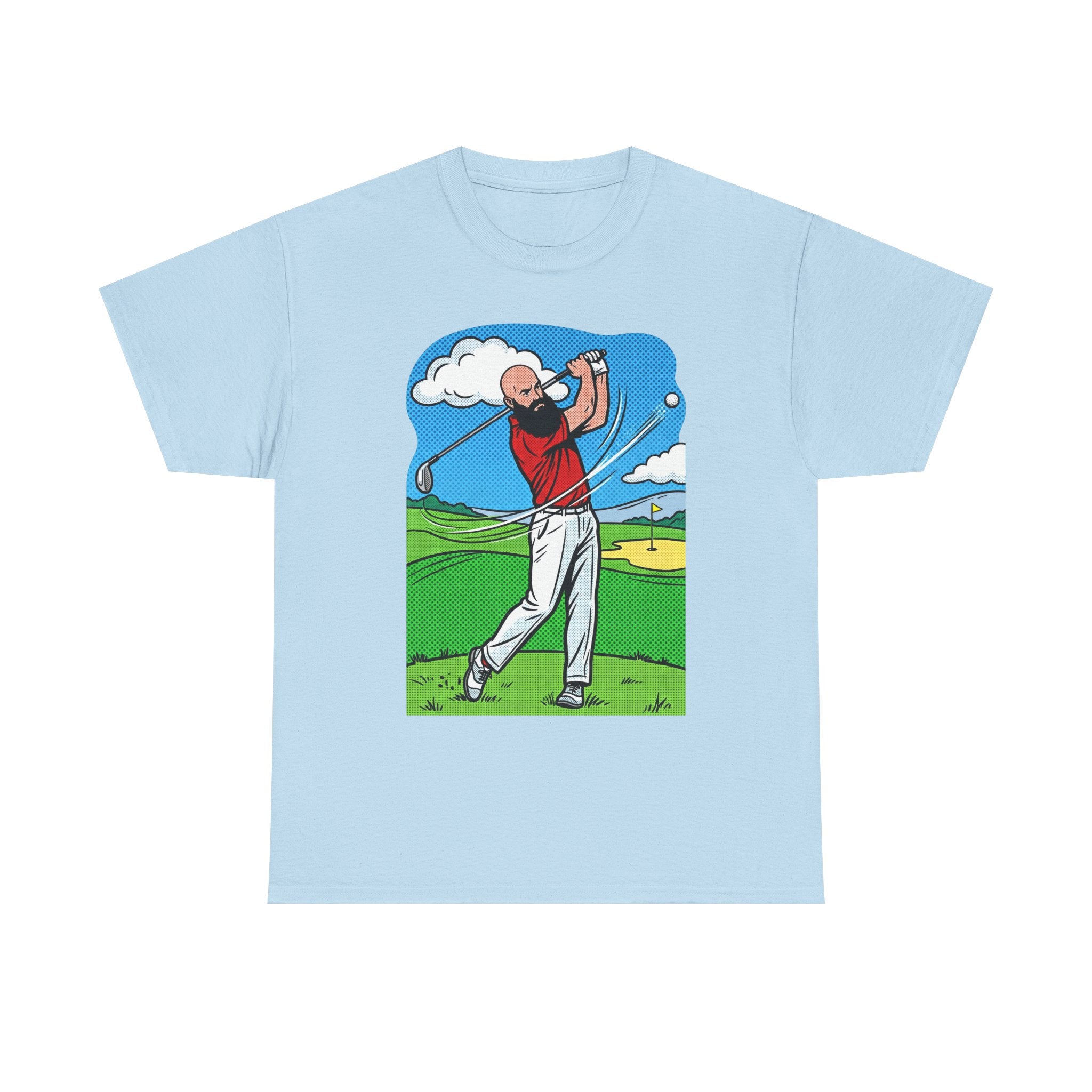 Golf Swing Graphic Tee — Golfer Illustration Shirt for Golf Lovers