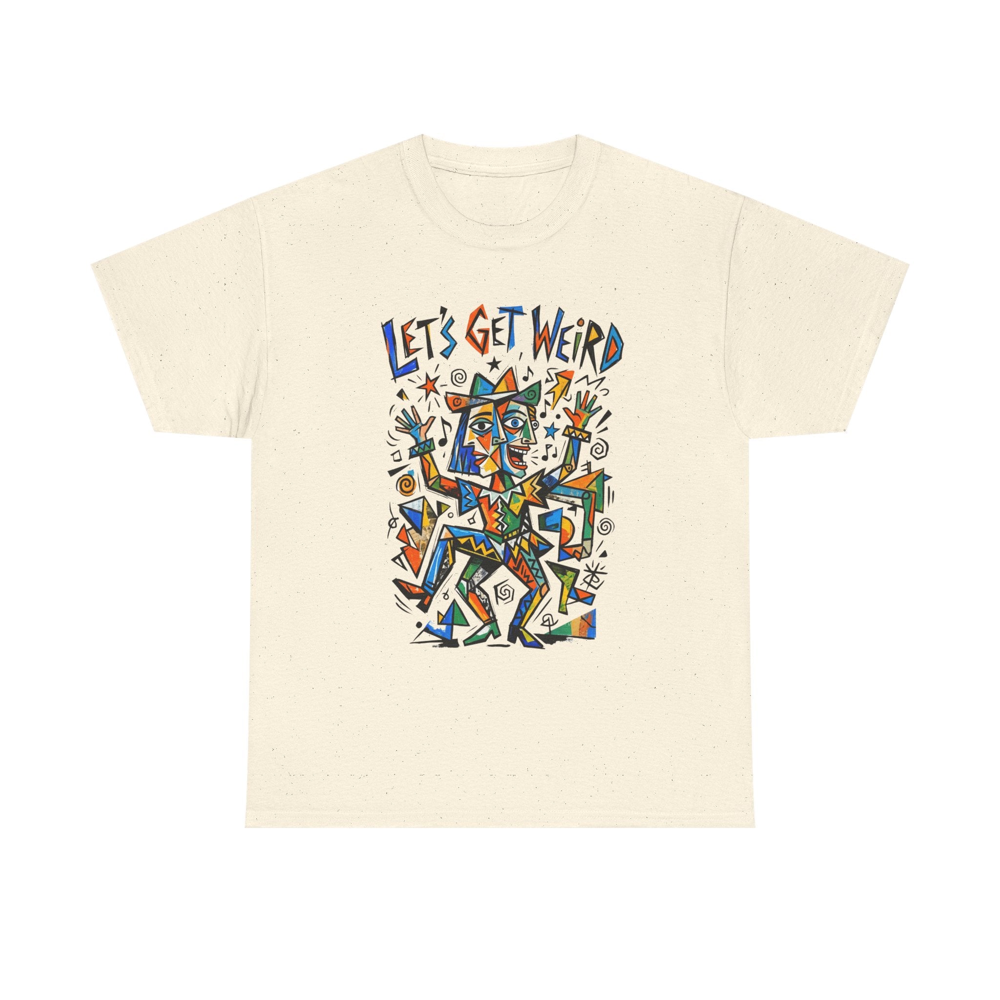 Let's Get Weird T‑Shirt — Colorful Abstract Party Graphic Tee