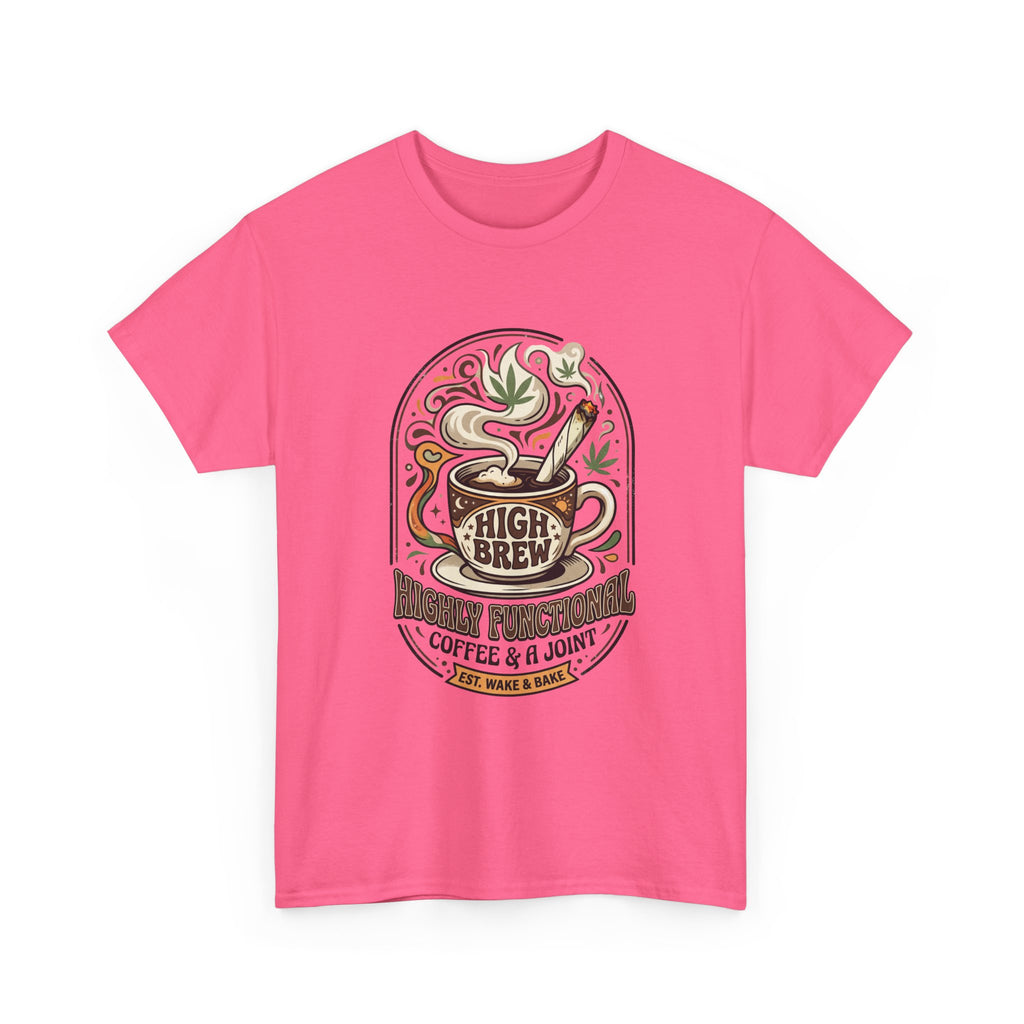 Coffee & Joint Tee — “High Brew” Graphic Coffee T‑Shirt
