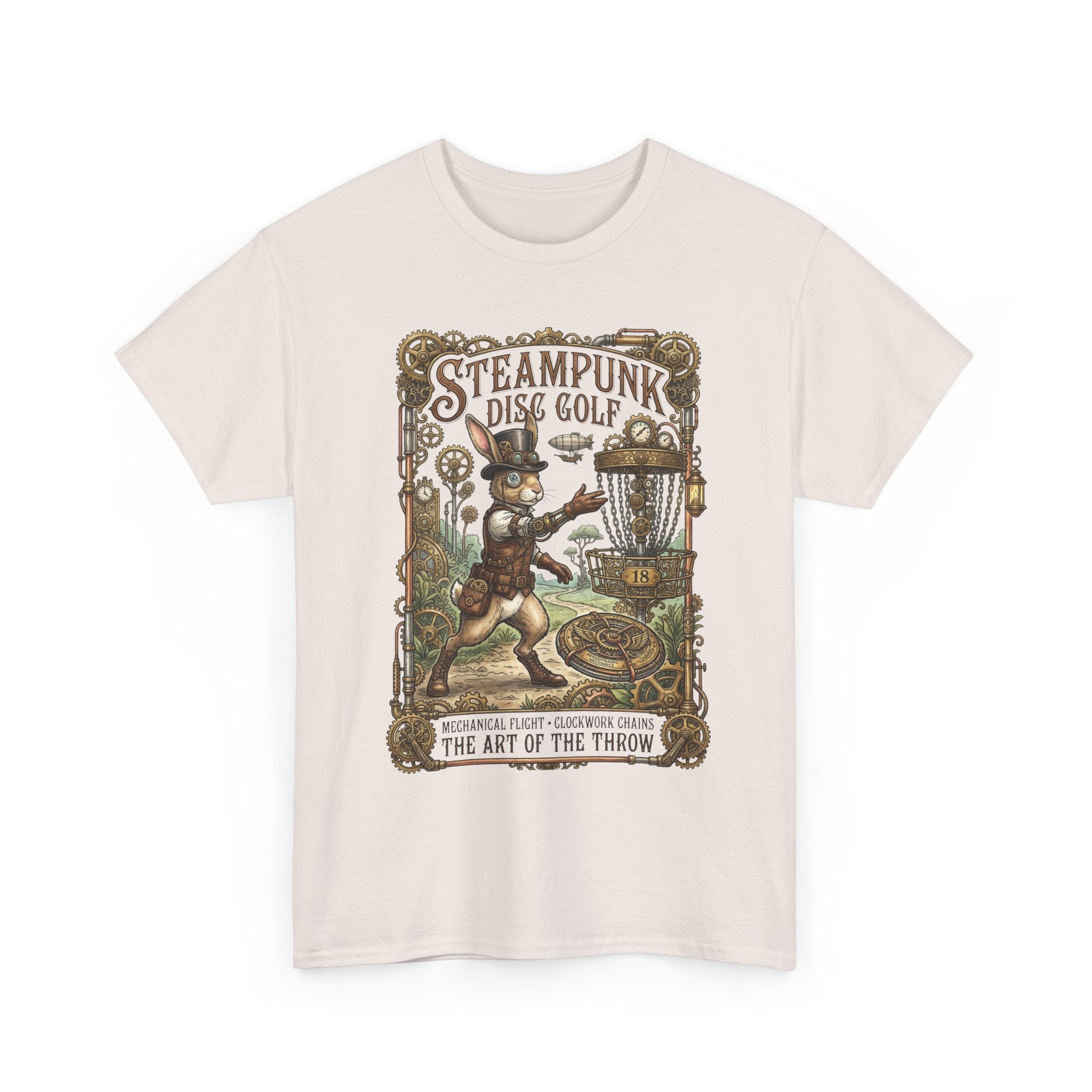 Steampunk Disc Golf T-Shirt — Vintage Victorian Throw Art Tee
