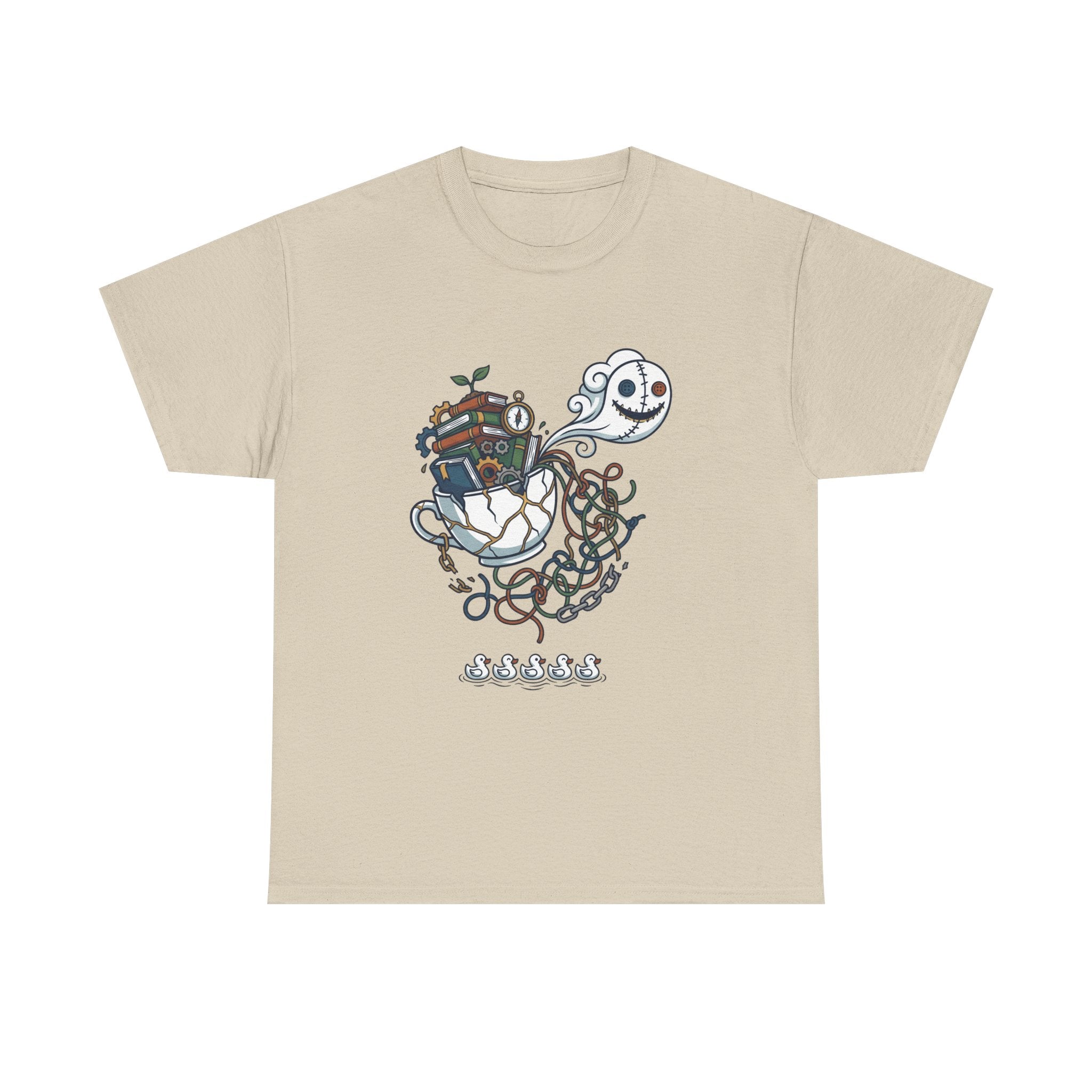 T-Shirt — Whimsical Ghost Ship Illustration Tee