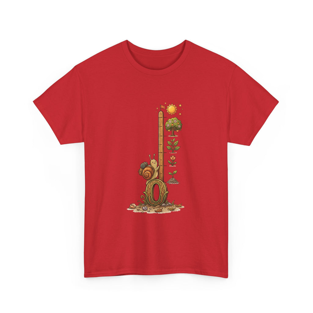 Growth Meter Graphic Tee — Cute Bear Planting Height Chart T-Shirt