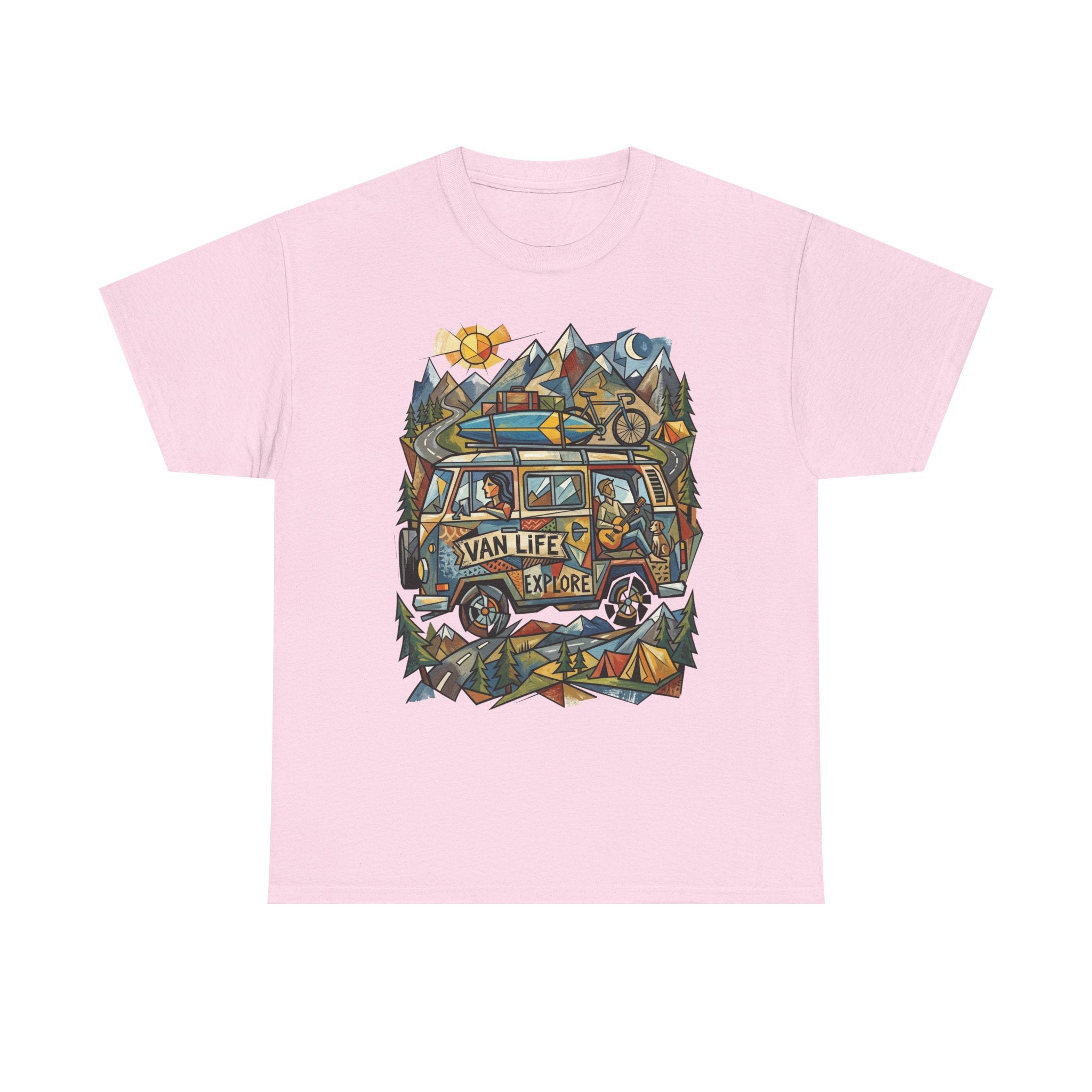 Van Life Explore T-Shirt — Retro Campervan Adventure Graphic Tee