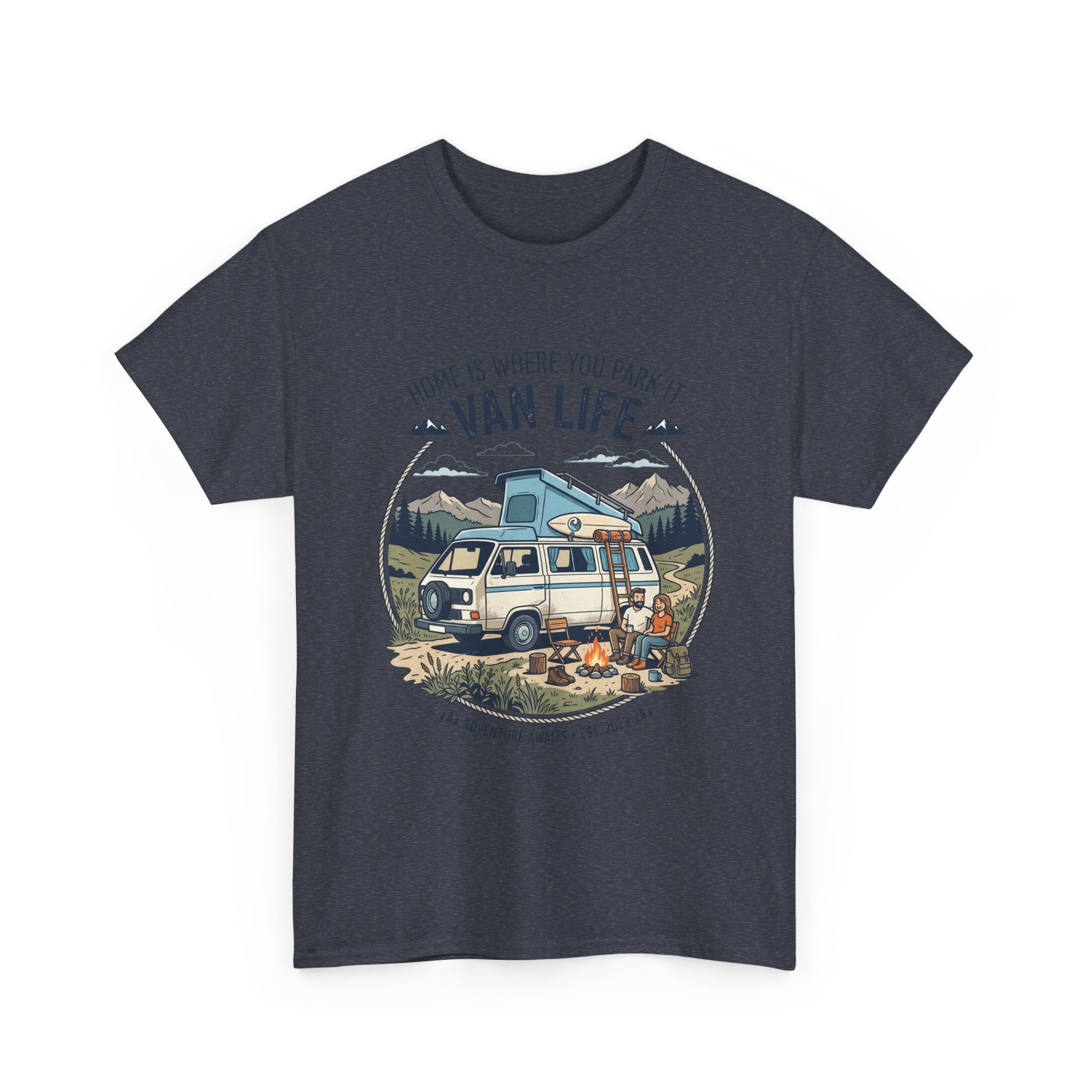 Van Life T-Shirt — "Home Is Where You Park It" Adventure Tee