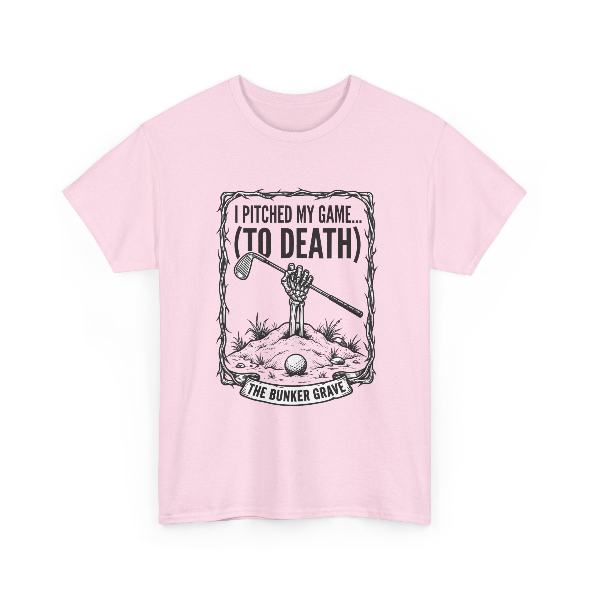 Golf 'I Pitched My Game (To Death)' T-Shirt – Funny Golfer Graphic Tee