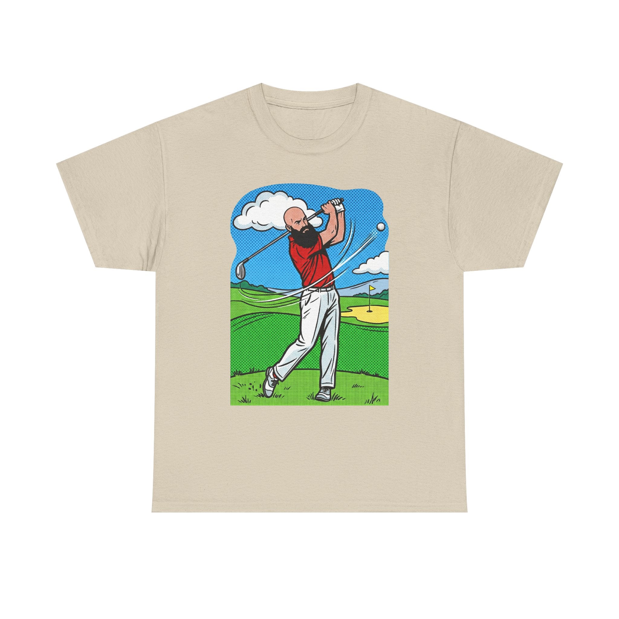 Golf Swing Graphic Tee — Golfer Illustration Shirt for Golf Lovers
