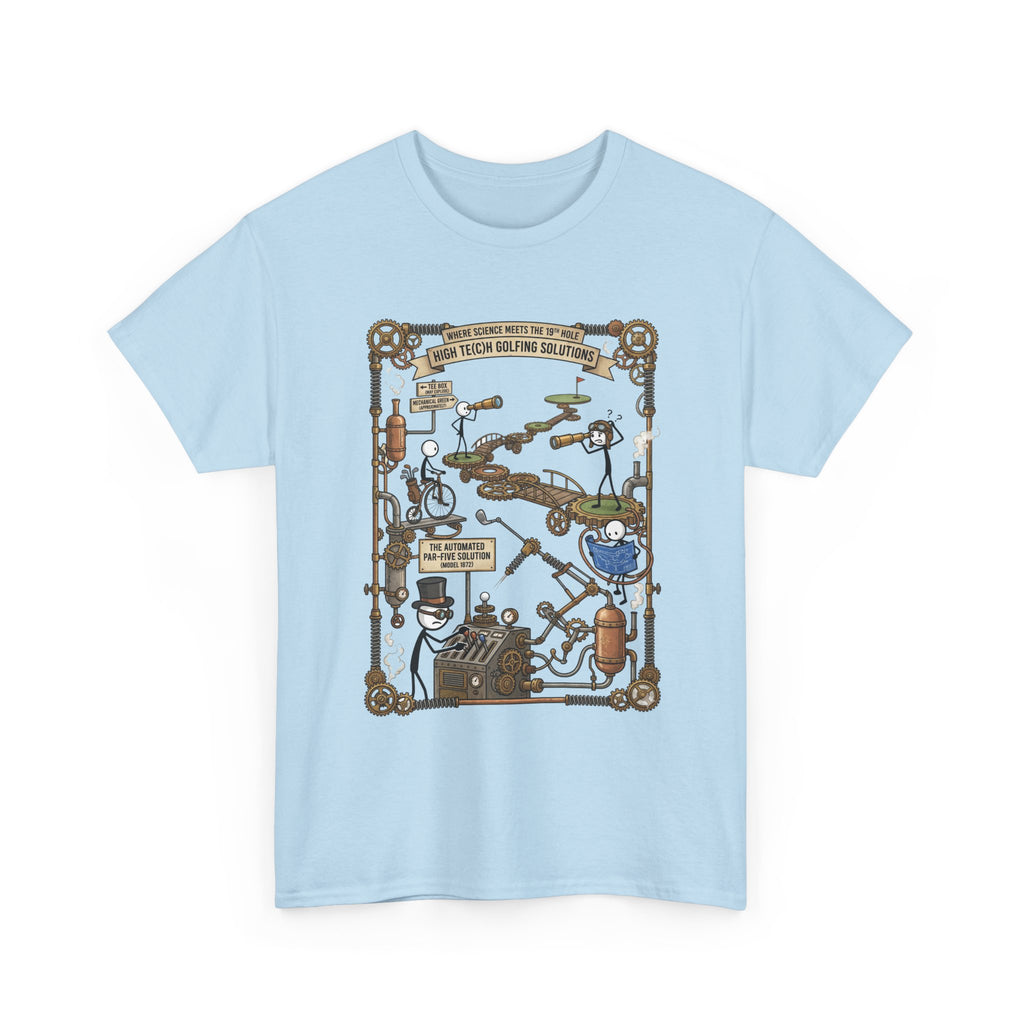 Steampunk Golf — ‘How To Make Par’ Vintage Contraption T-Shirt
