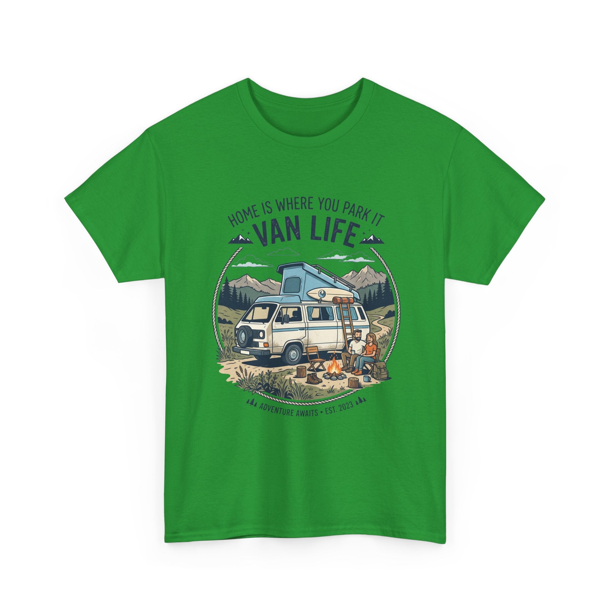 Van Life T-Shirt — "Home Is Where You Park It" Adventure Tee