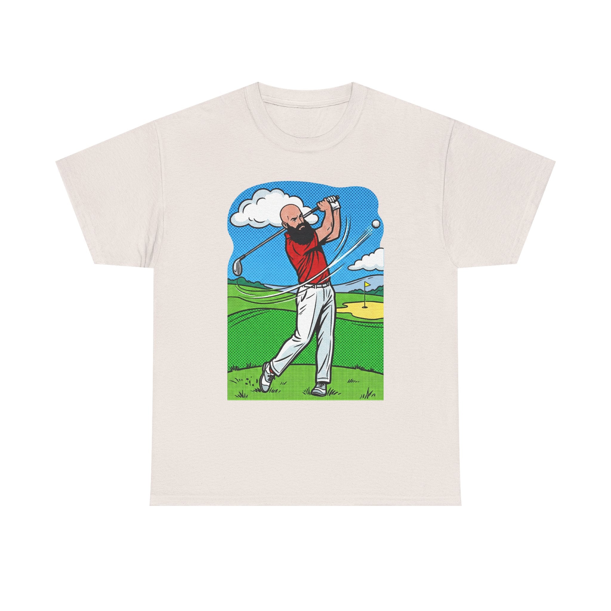 Golf Swing Graphic Tee — Golfer Illustration Shirt for Golf Lovers