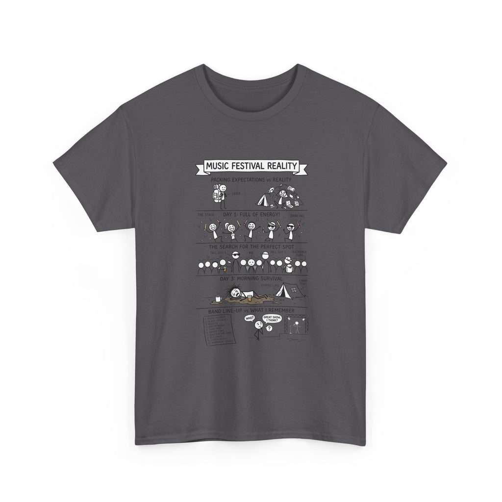 Music Festival Reality Tee – Funny Concert Comic Graphic T-Shirt