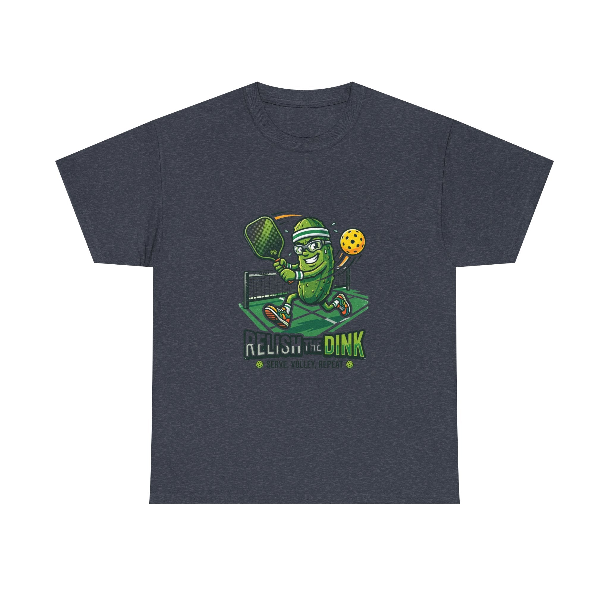 Pickleball 'Relish the Dink' T-Shirt – Funny Pickle Character Paddle Tee