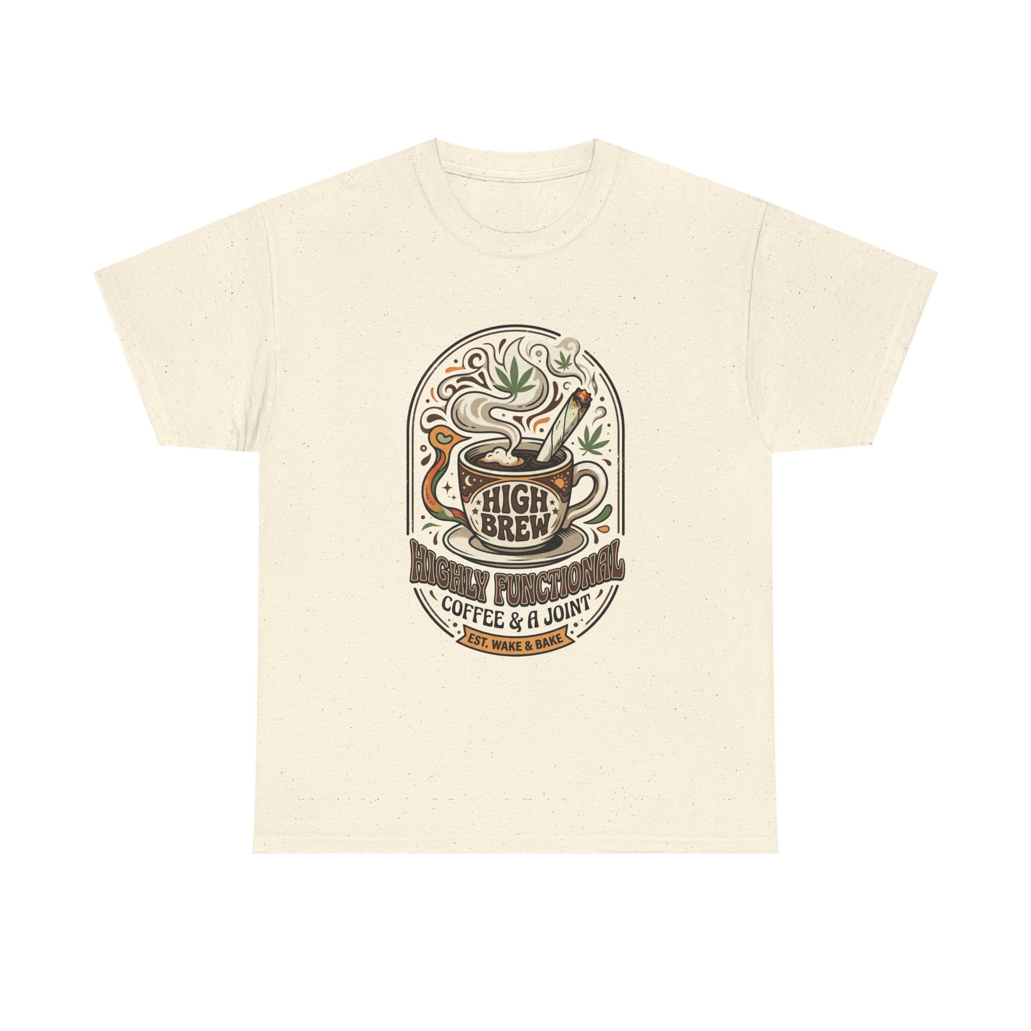 Coffee & Joint Tee — “High Brew” Graphic Coffee T‑Shirt