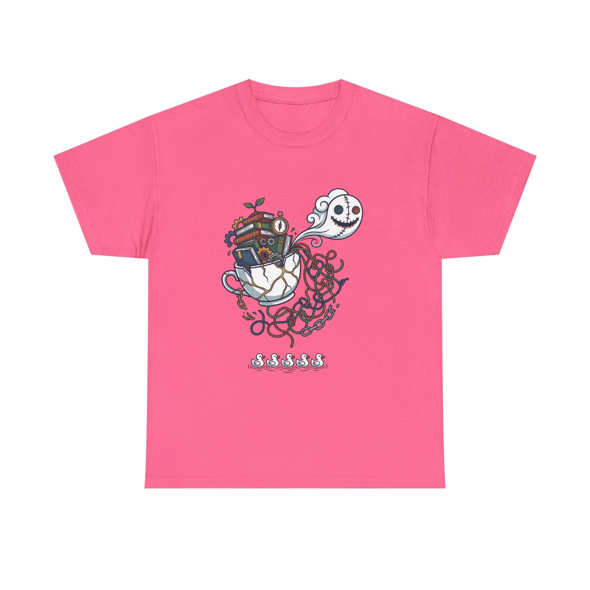 T-Shirt — Whimsical Ghost Ship Illustration Tee