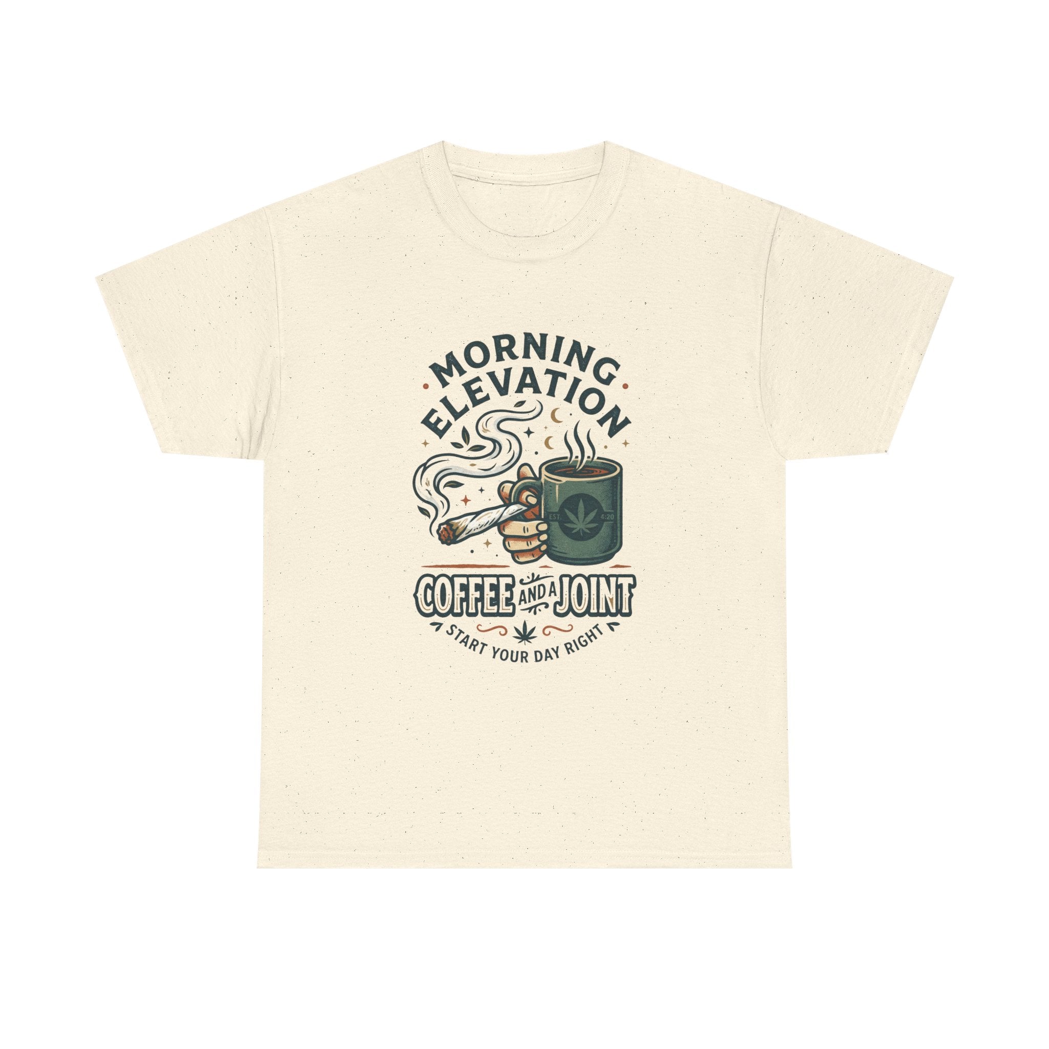 Coffee & Joint T-Shirt — Morning Elevation Graphic Tee