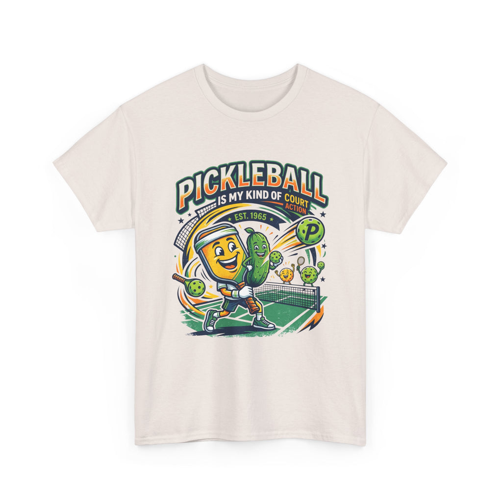 Pickleball Is My Kind of Court T‑Shirt — Funny Pickle Paddle & Dink Graphic Tee