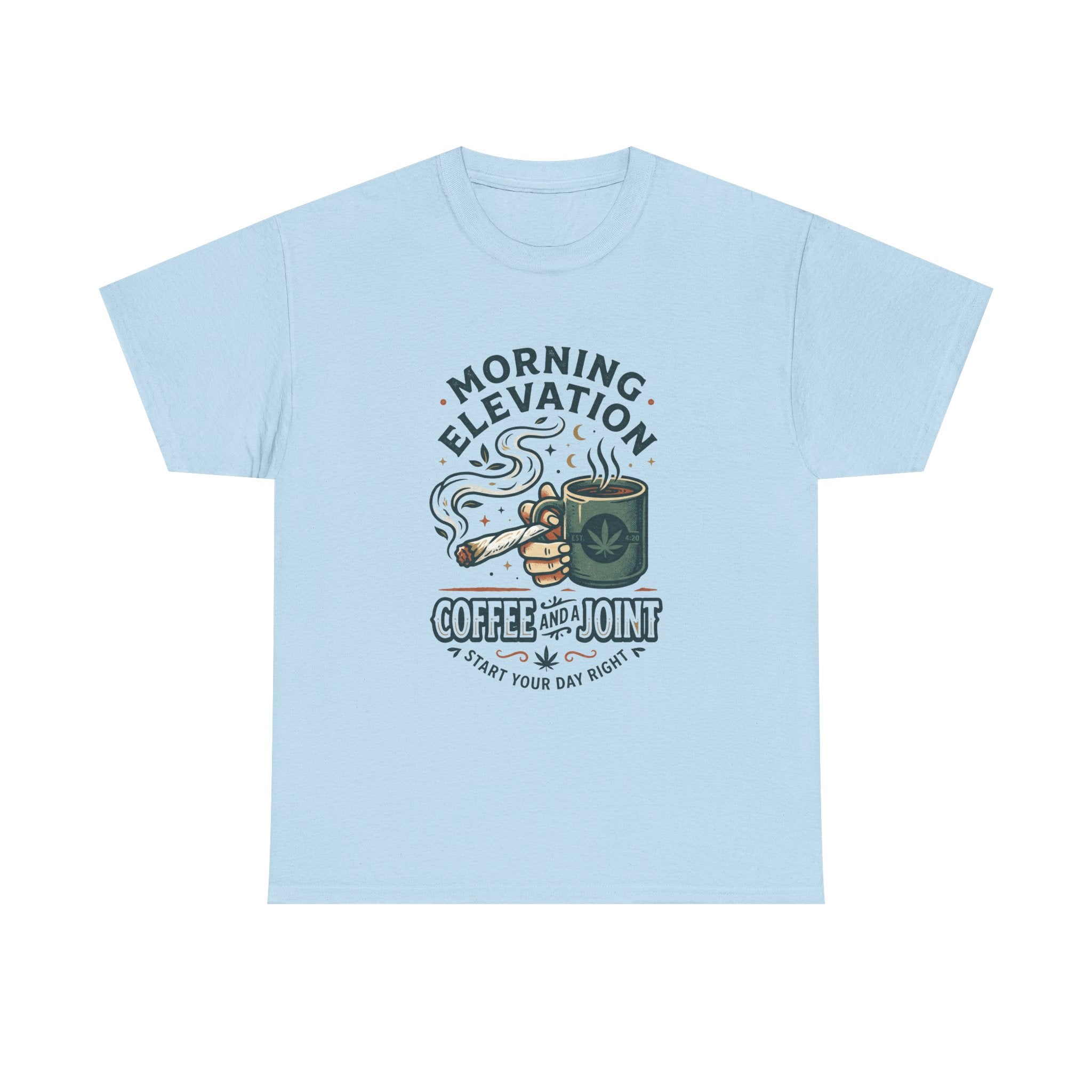 Coffee & Joint T-Shirt — Morning Elevation Graphic Tee