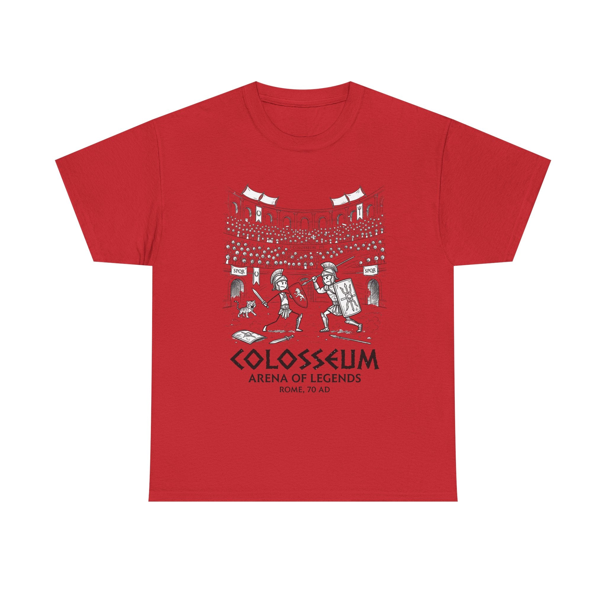 Colosseum Arena of Legends Graphic Tee — Roman Gladiator Coliseum Shirt