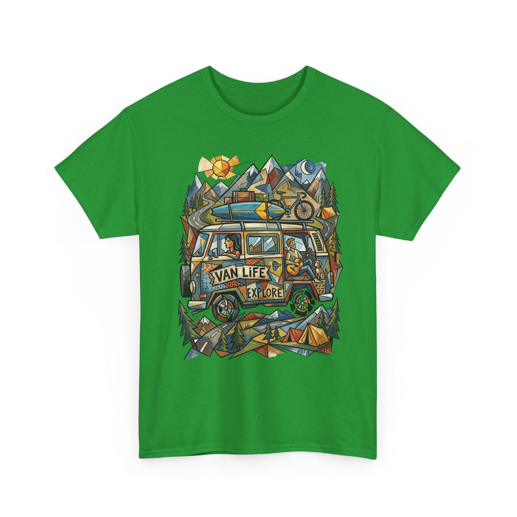 Van Life Explore T-Shirt — Retro Campervan Adventure Graphic Tee