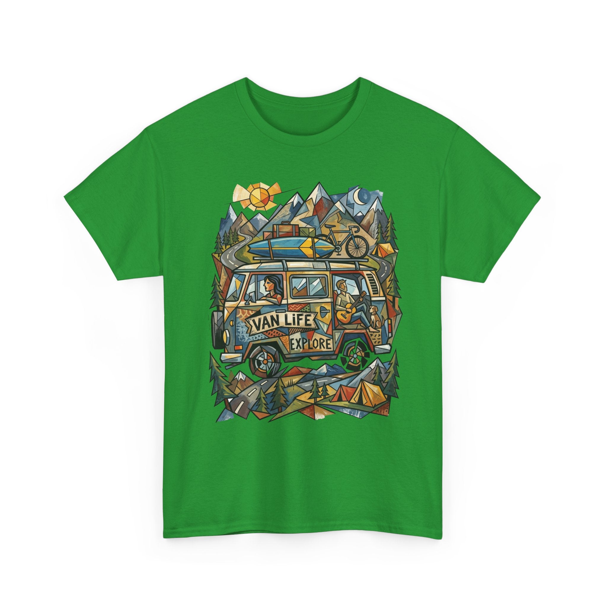 Van Life Explore T-Shirt — Retro Campervan Adventure Graphic Tee